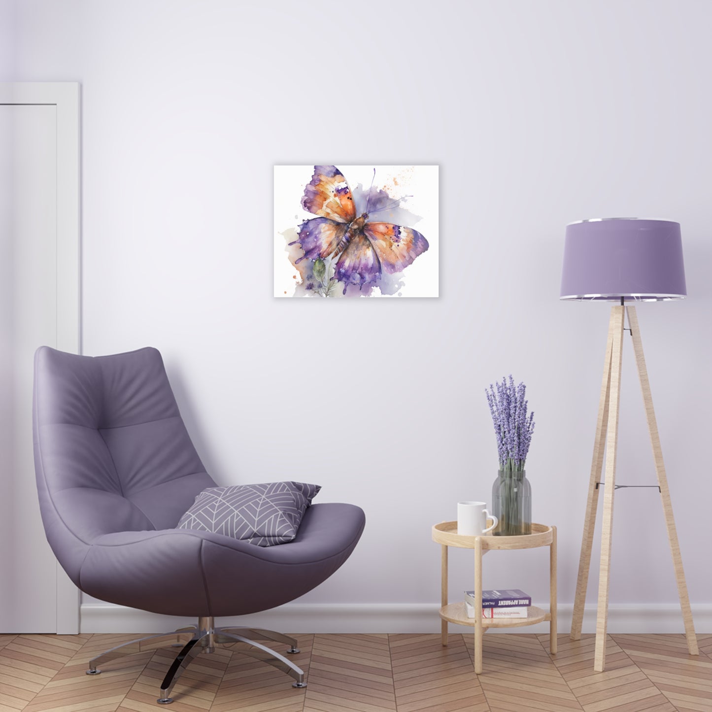 Acrylic Prints MerlinRose Watercolor Butterfly 1