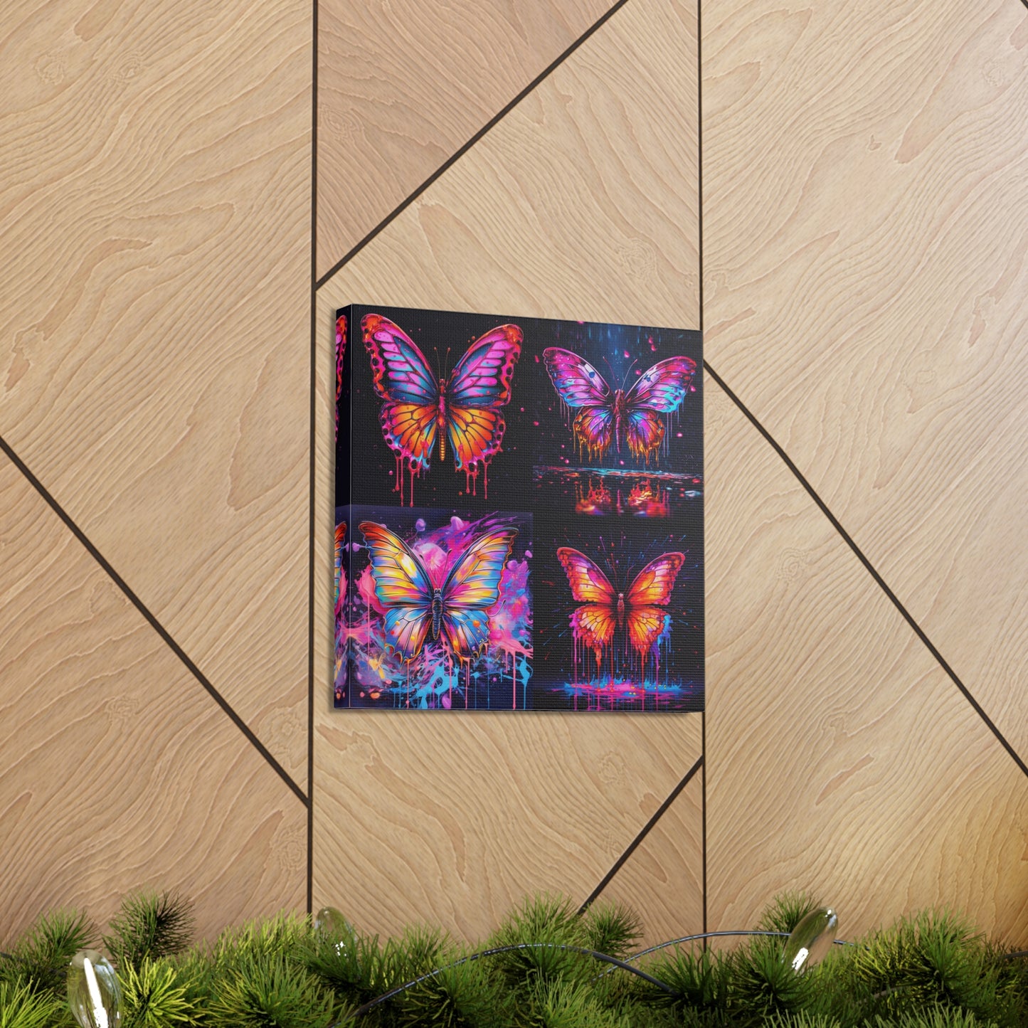 Canvas Gallery Wraps Pink Butterfly Flair 5