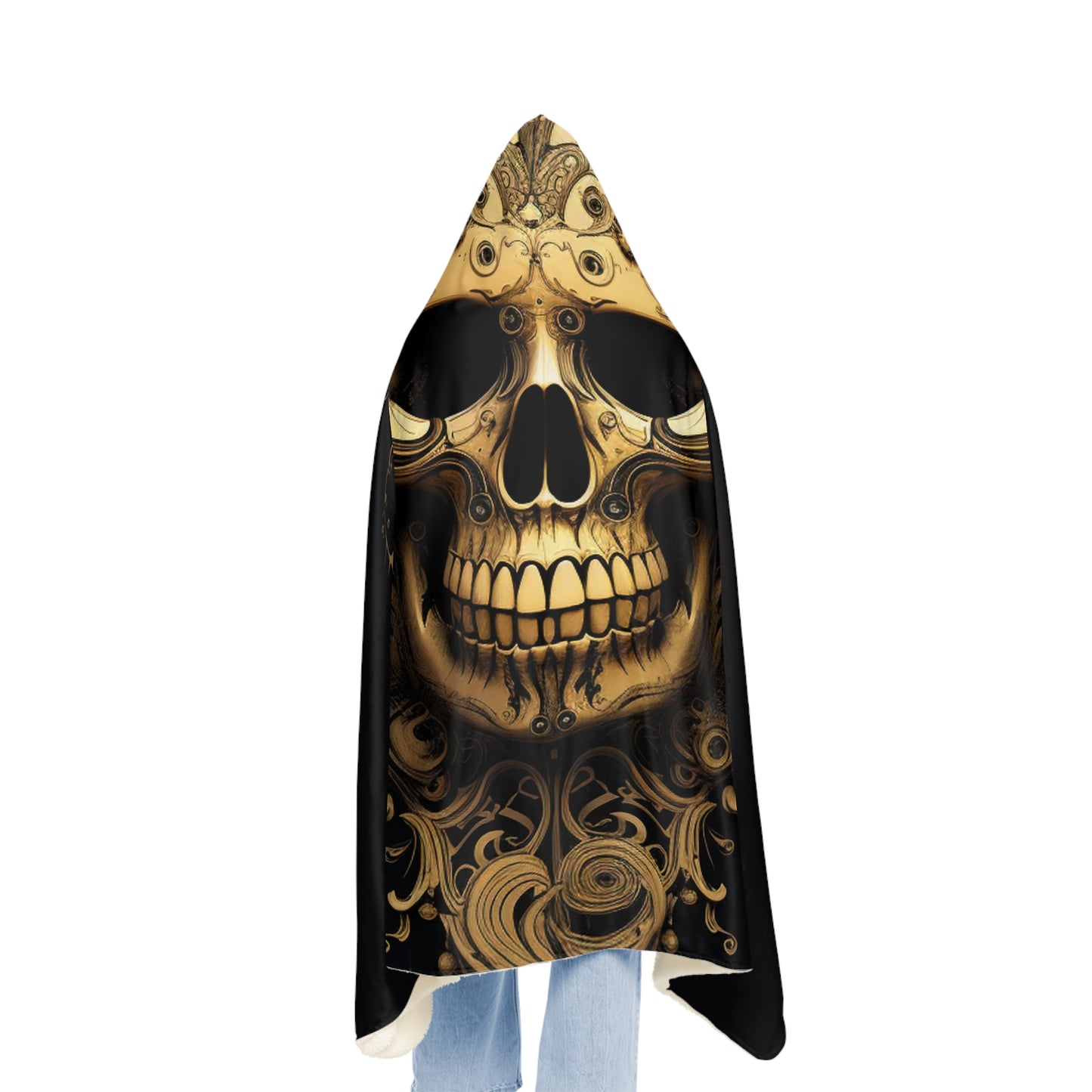 Snuggle Hooded Blanket Skull Treble Clef 3