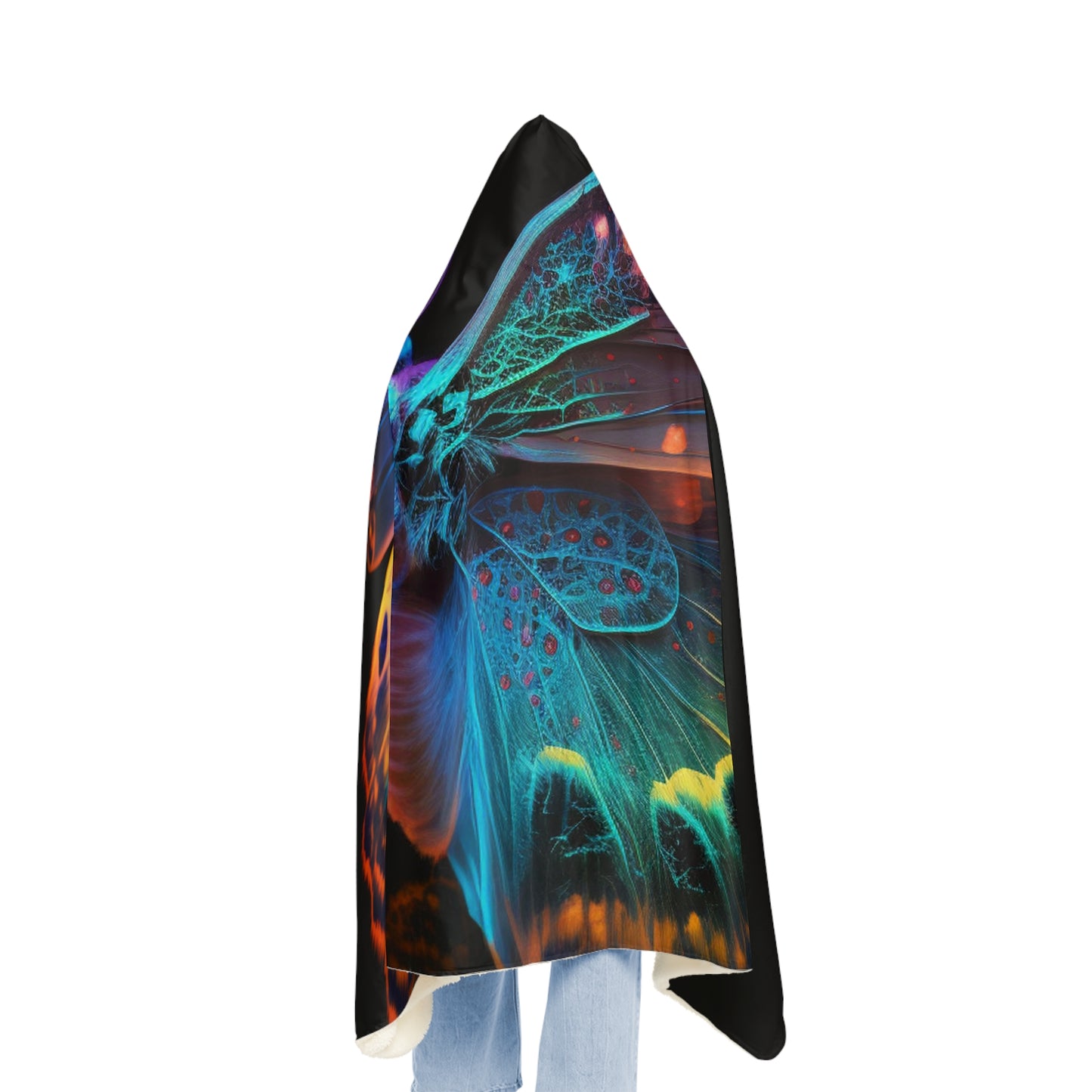 Snuggle Hooded Blanket Raw Hyper Color Butterfly 4