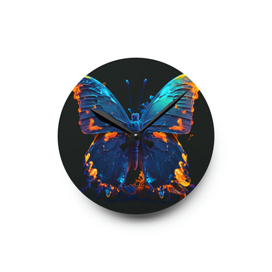 Acrylic Wall Clock Thermal Butterfly 3