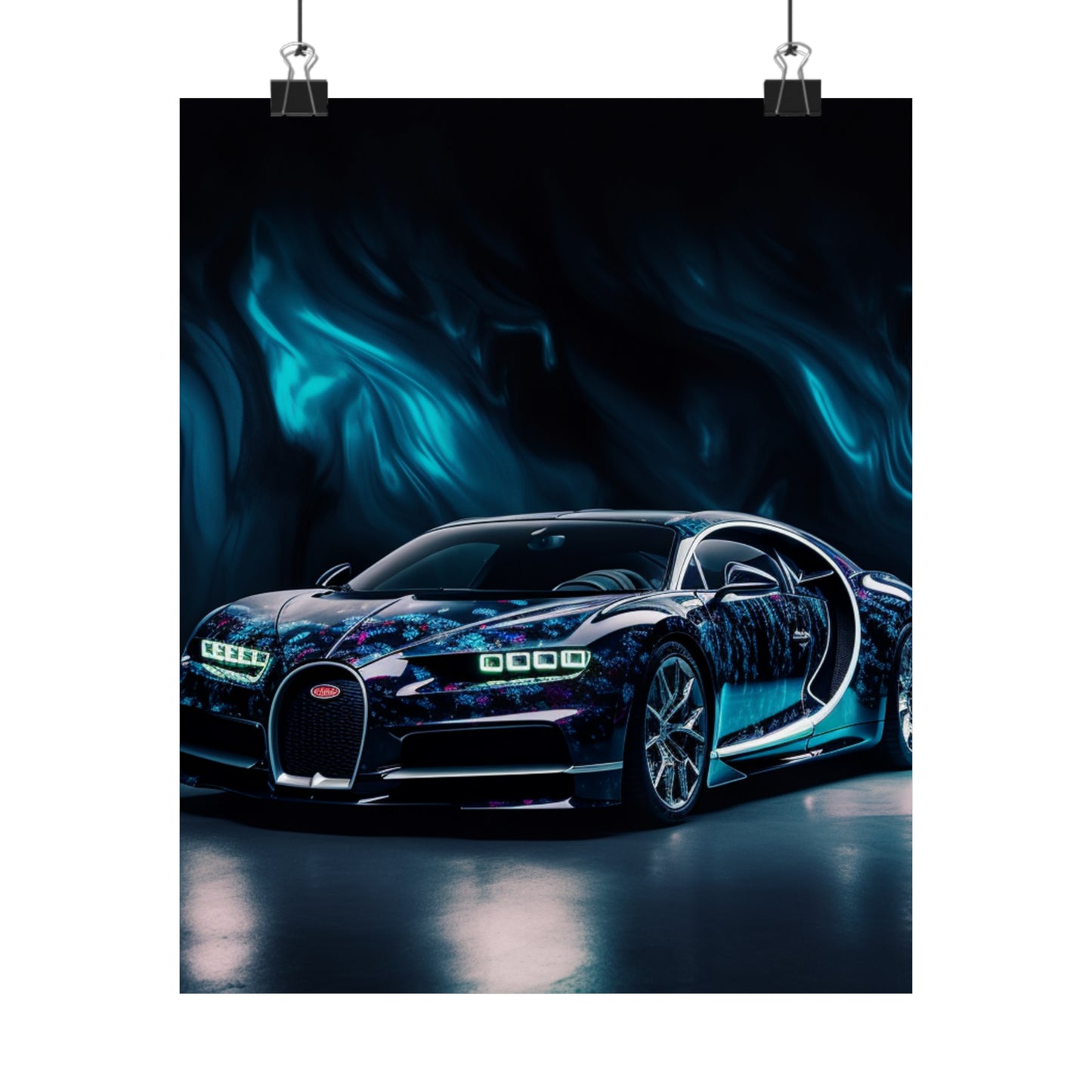 Premium Matte Vertical Posters Hyper Bugatti 1