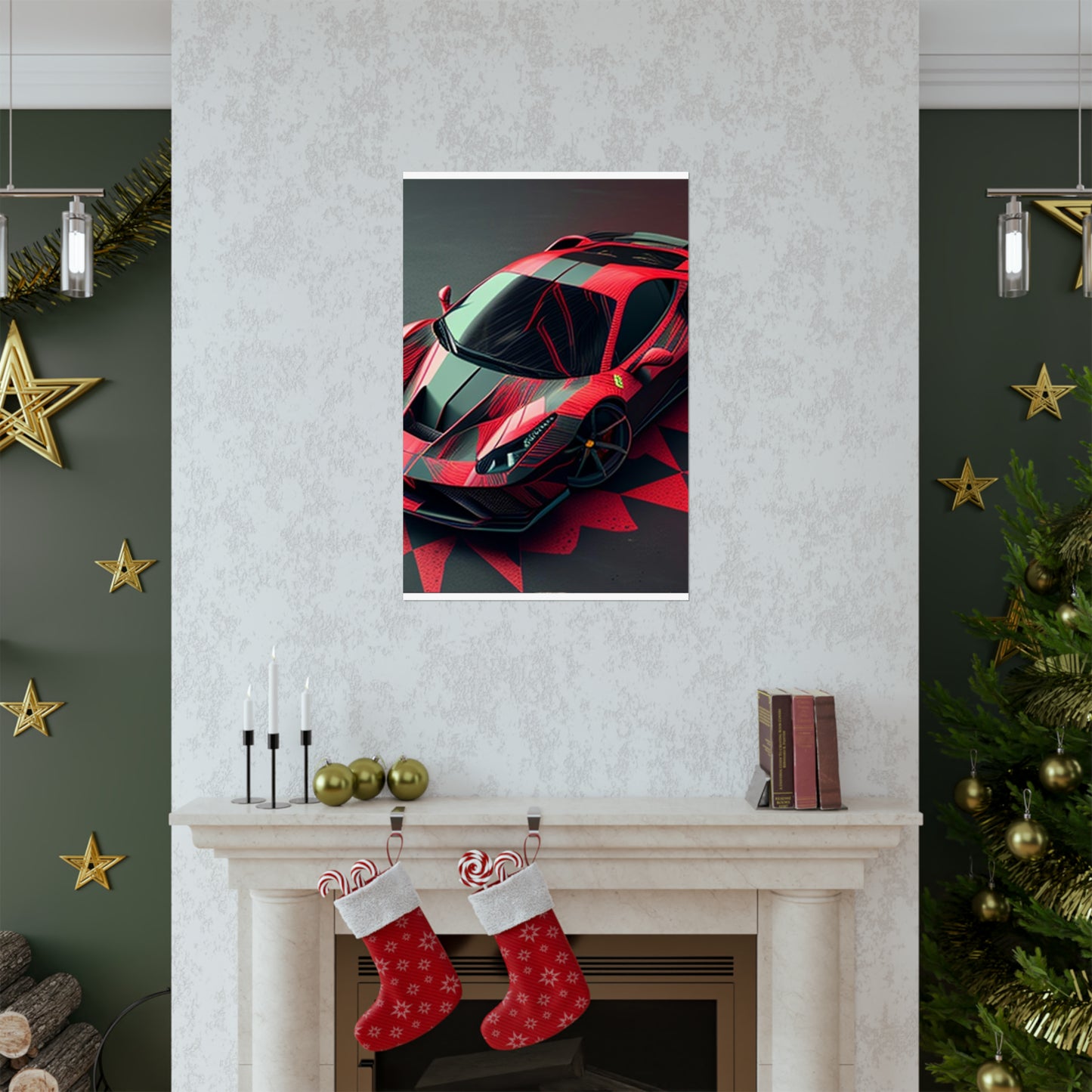 Premium Matte Vertical Posters Ferrari Hyper 2