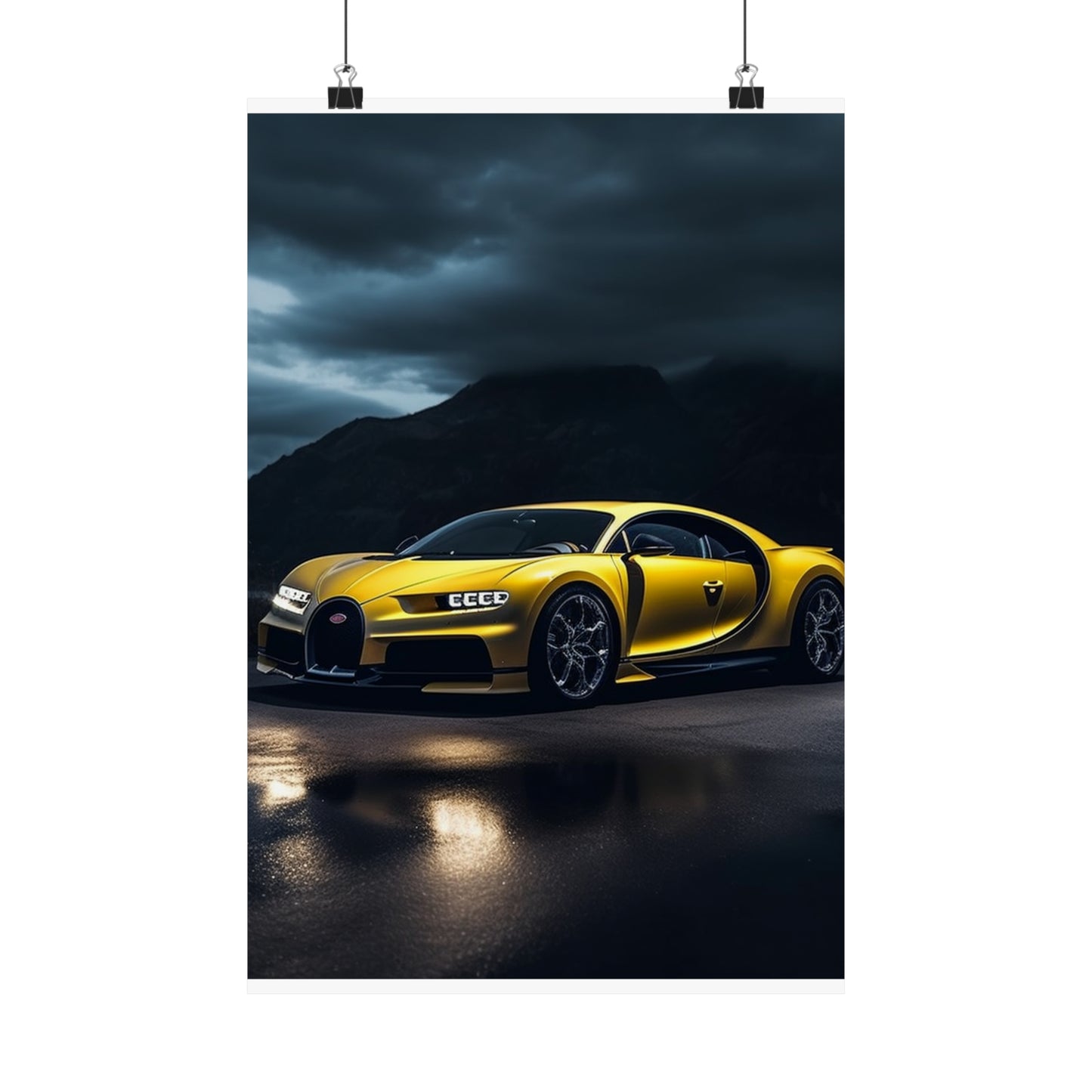 Premium Matte Vertical Posters Bugatti Real Look 4