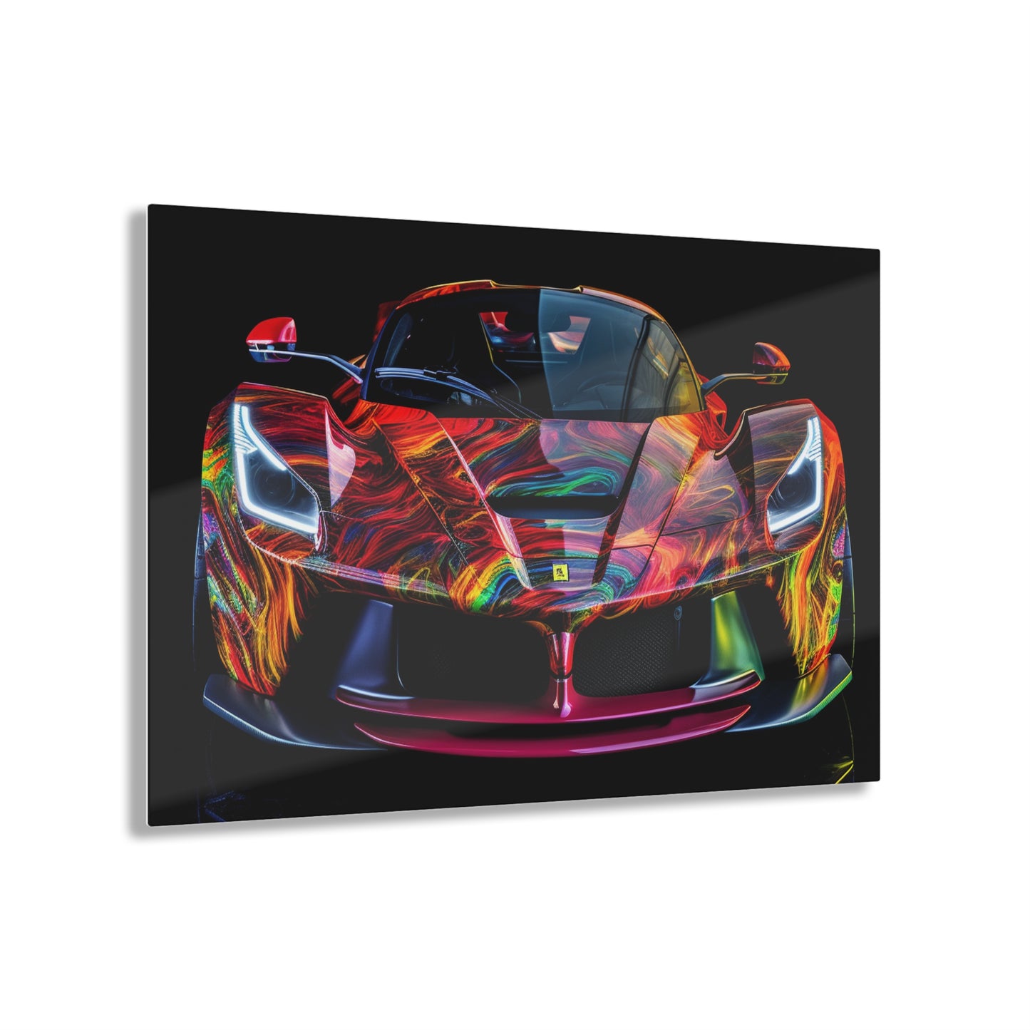 Acrylic Prints Ferrari Neon 3