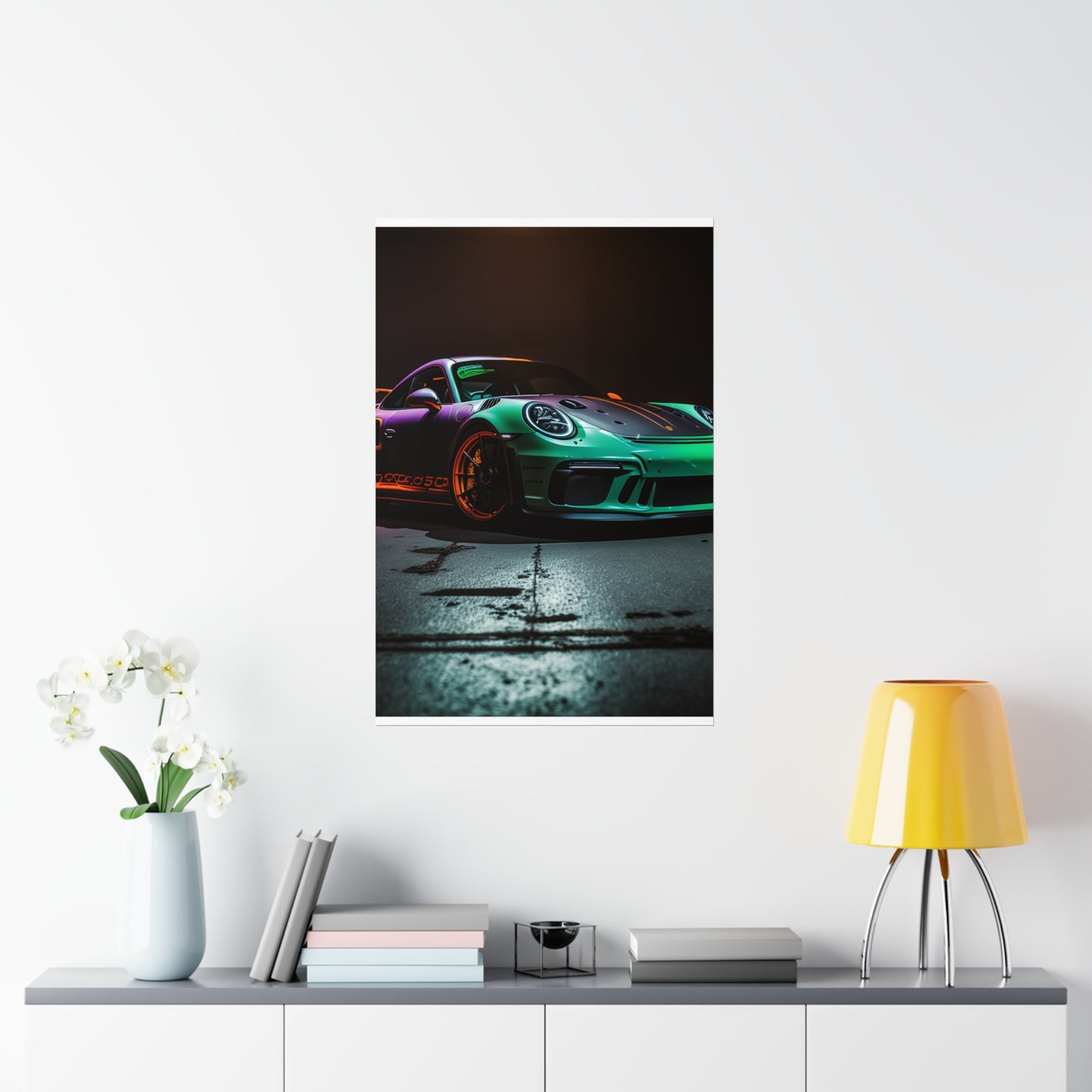 Premium Matte Vertical Posters Porsche Color 4