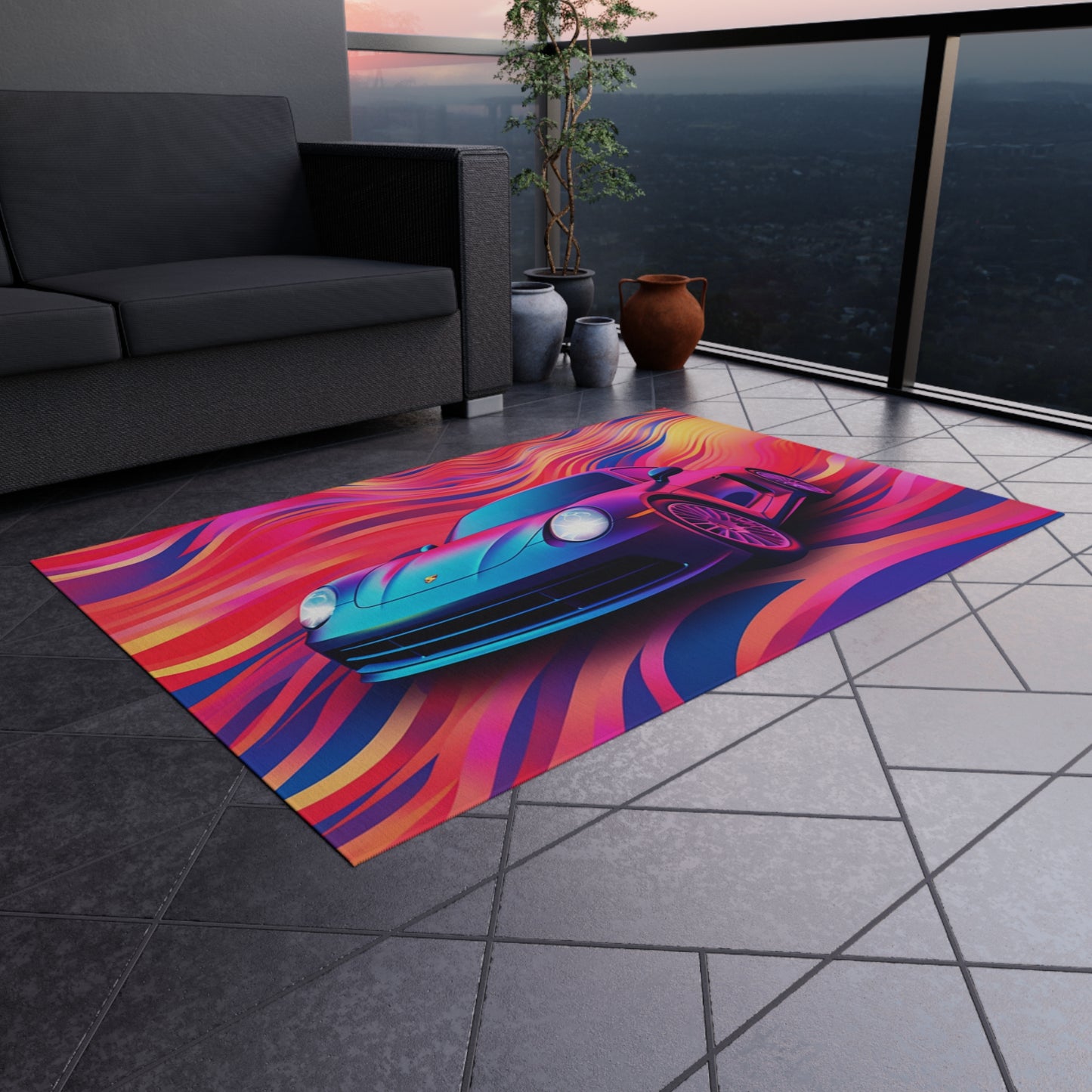 Outdoor Rug  Porsche Water Fusion 3