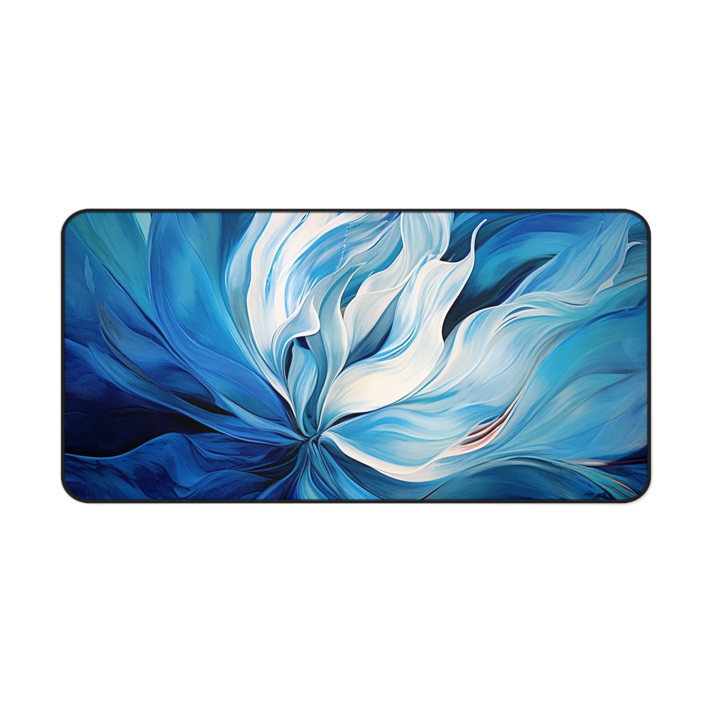 Desk Mat Blue Tluip Abstract 1