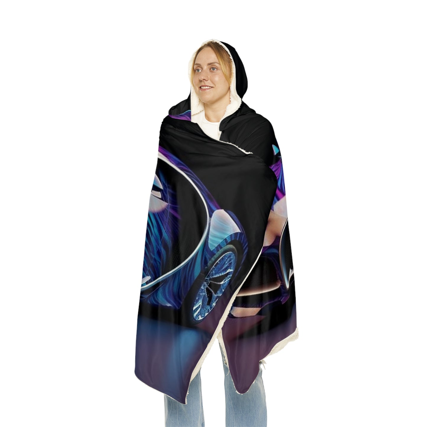 Snuggle Hooded Blanket Bugatti Abstract Flair 3