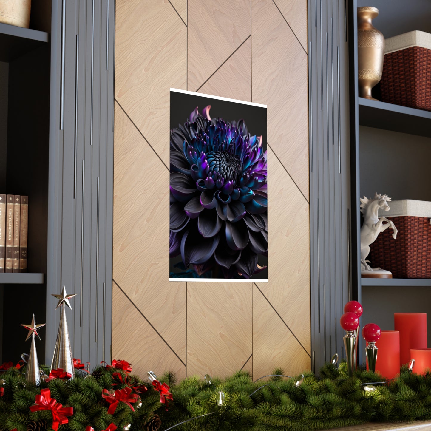 Premium Matte Vertical Posters Dahlia Purple 2