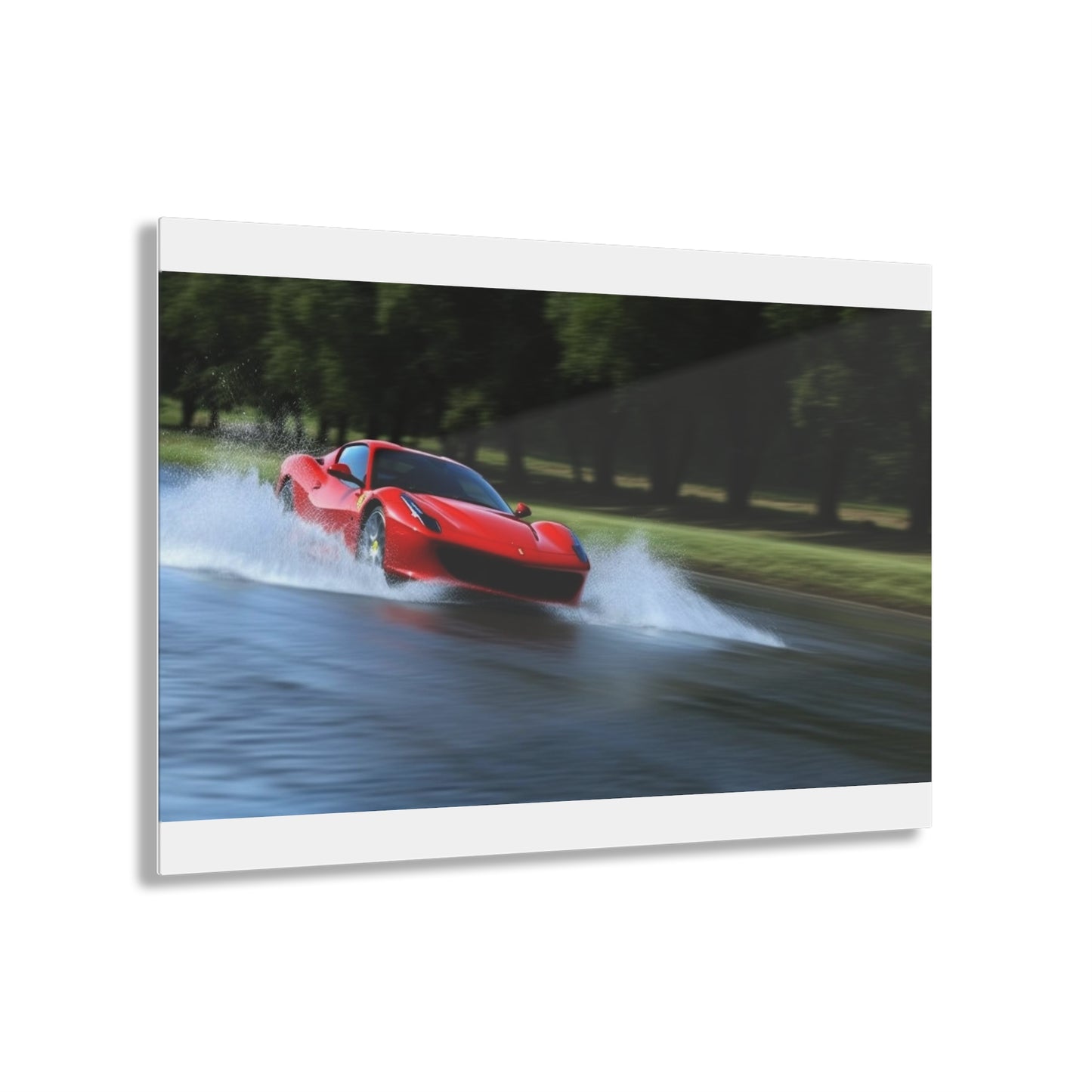 Acrylic Prints Water Ferrari Splash 3