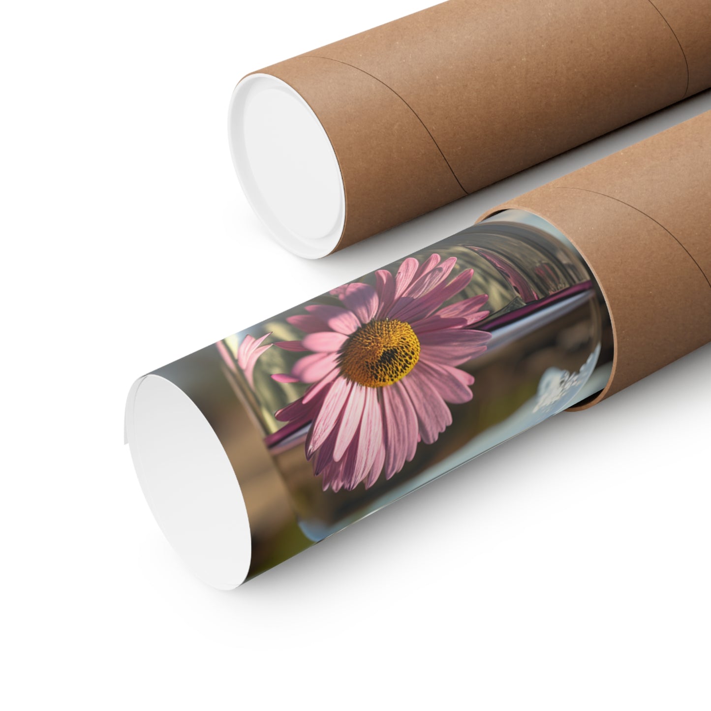 Premium Matte Vertical Posters Daisy in a vase 1