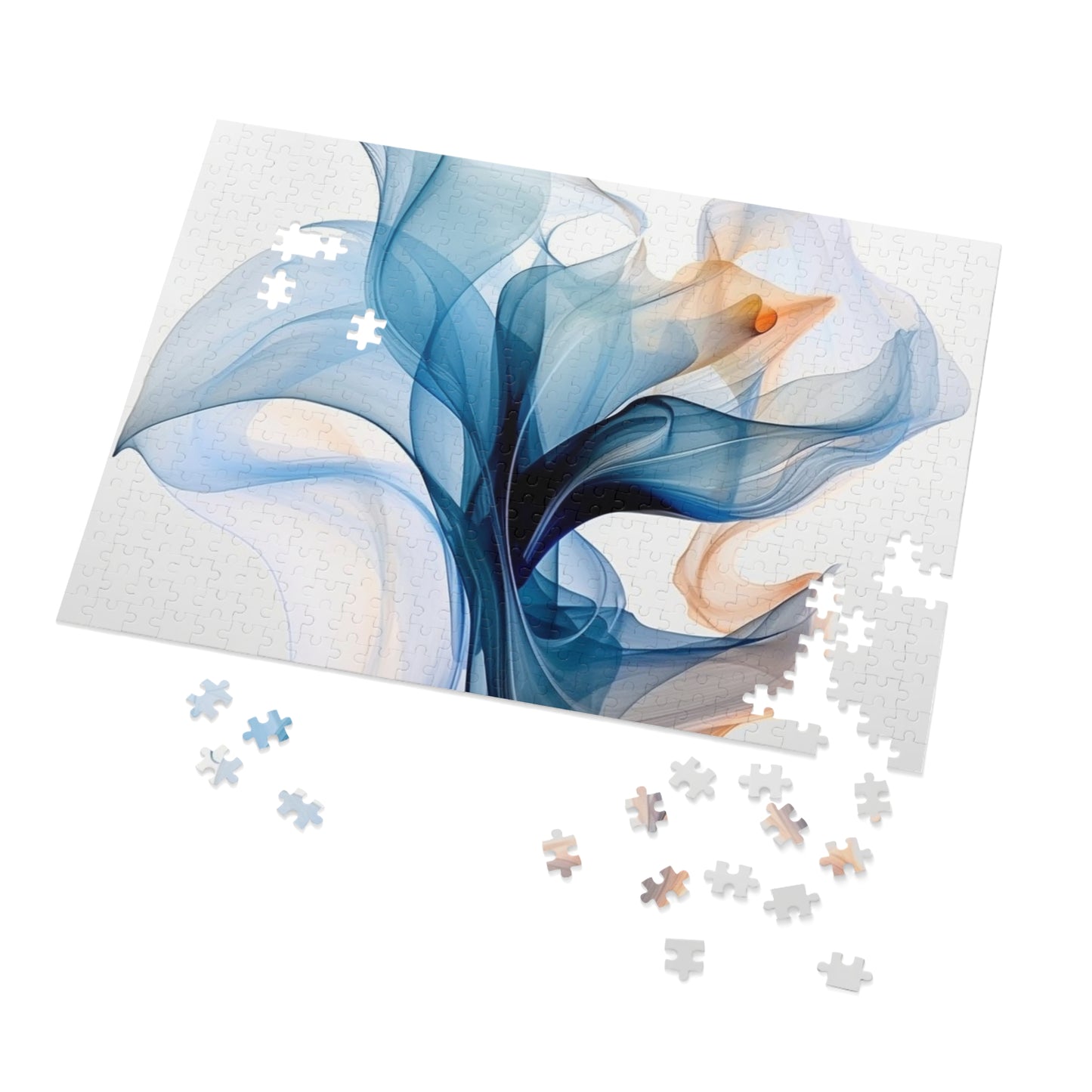Jigsaw Puzzle (30, 110, 252, 500,1000-Piece) Blue Tluip Abstract 3