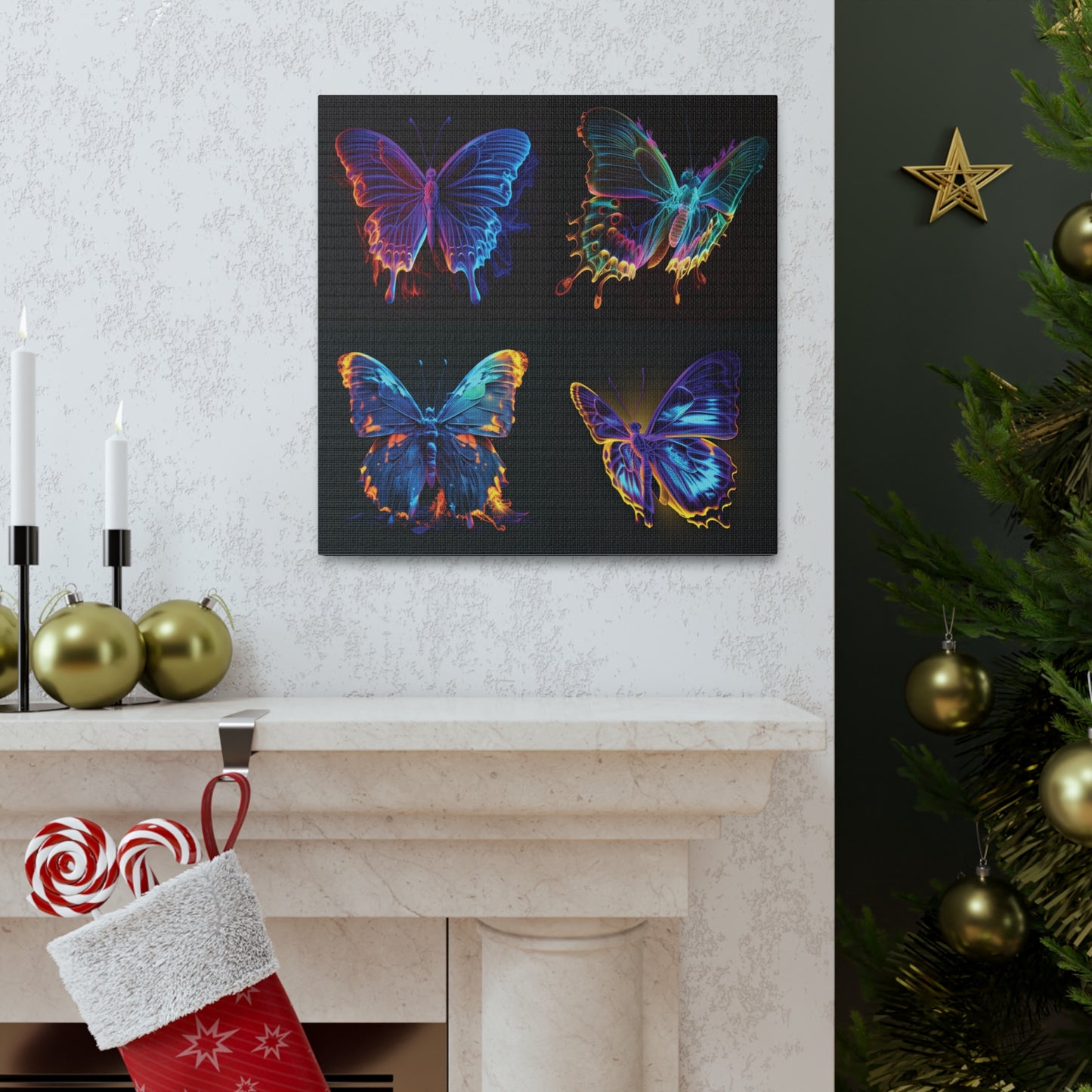 Canvas Gallery Wraps Thermal Butterfly 5