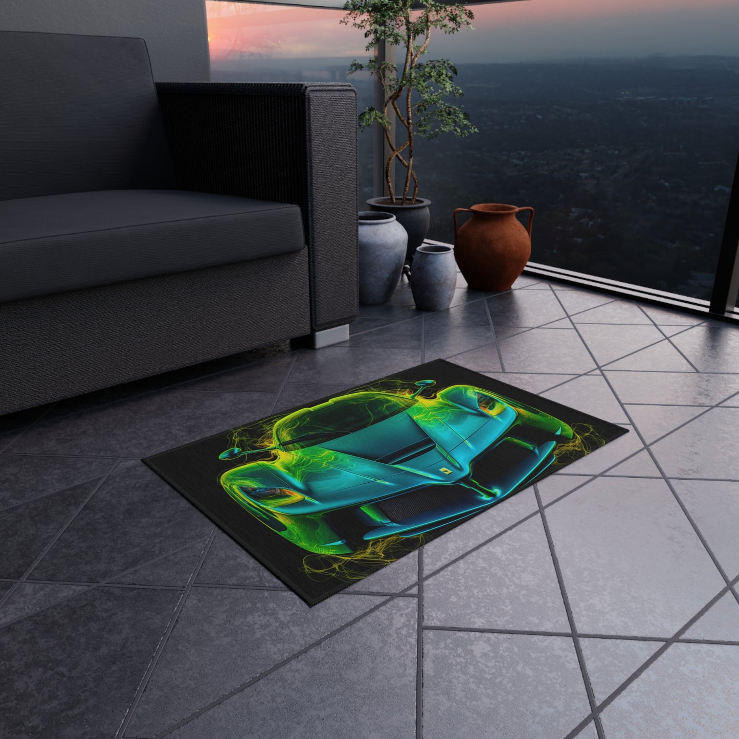 Outdoor Rug  Ferrari Neon 2