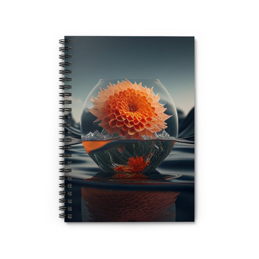 Spiral Notebook - Ruled Line Dahlia Orange 3