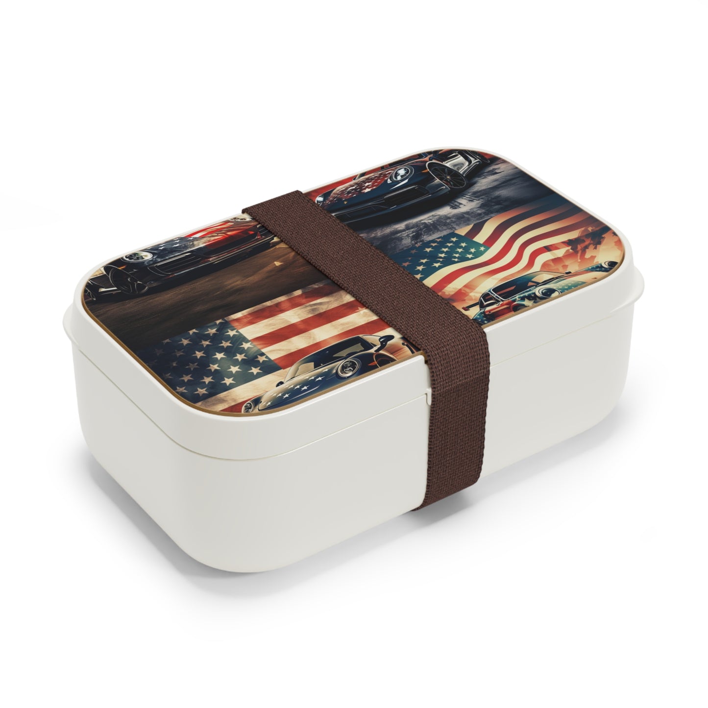Bento Lunch Box Abstract American Flag Background Porsche 5
