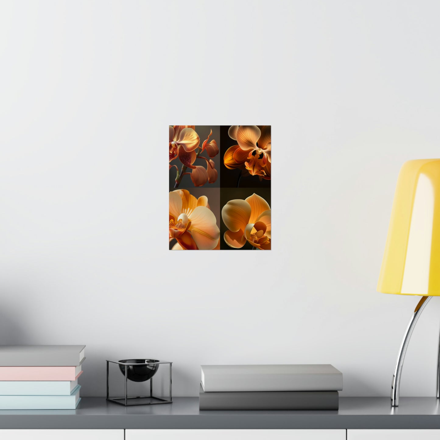 Premium Matte Vertical Posters Orange Orchid 5