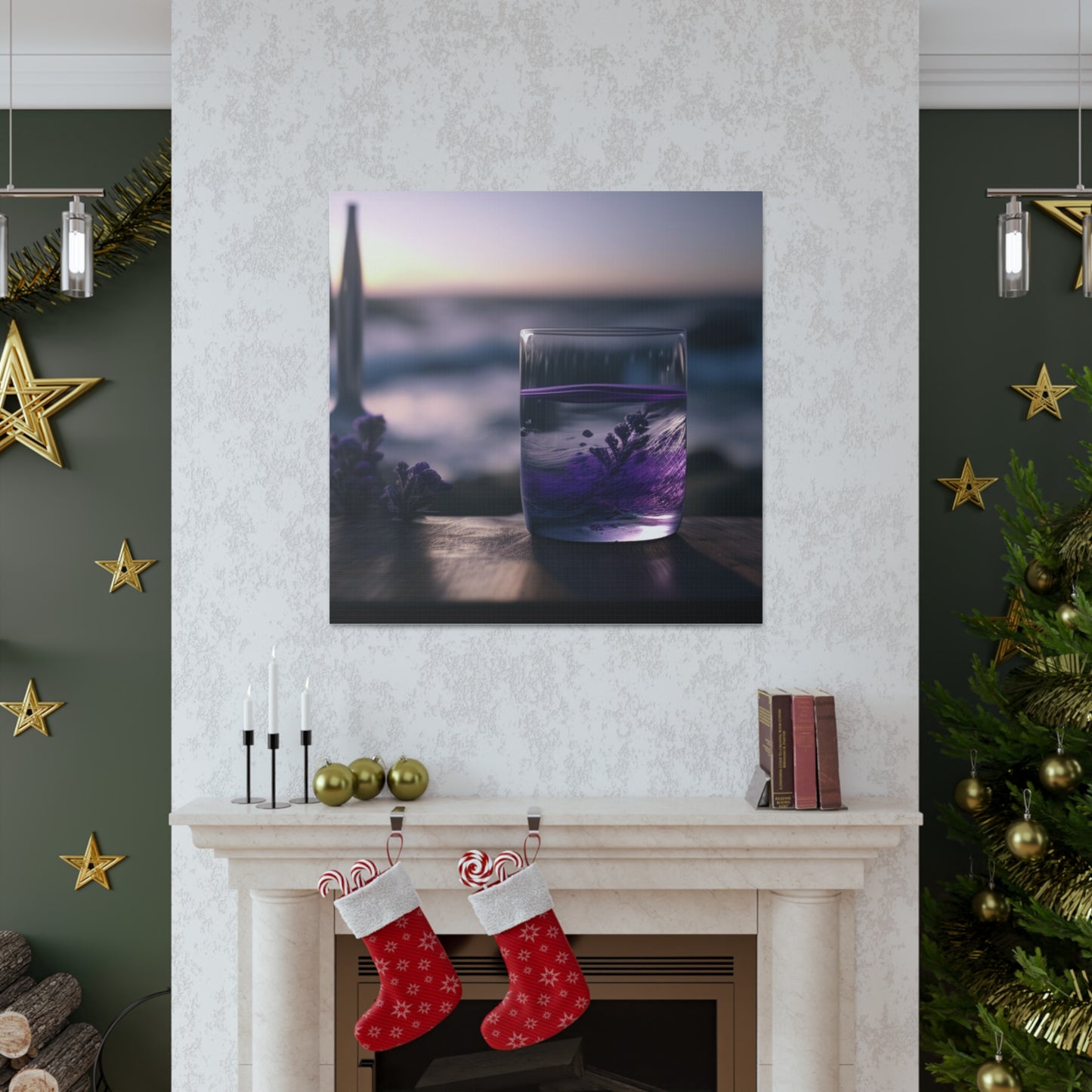 Canvas Gallery Wraps Lavender in a vase 4