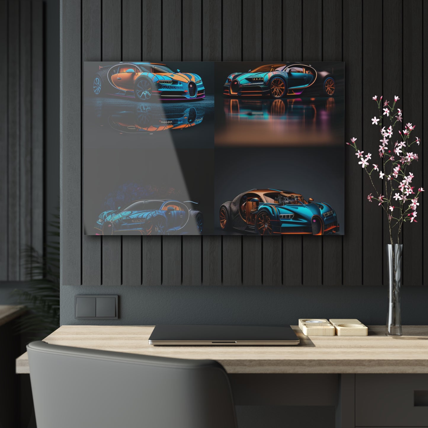 Acrylic Prints Bugatti Blue 5