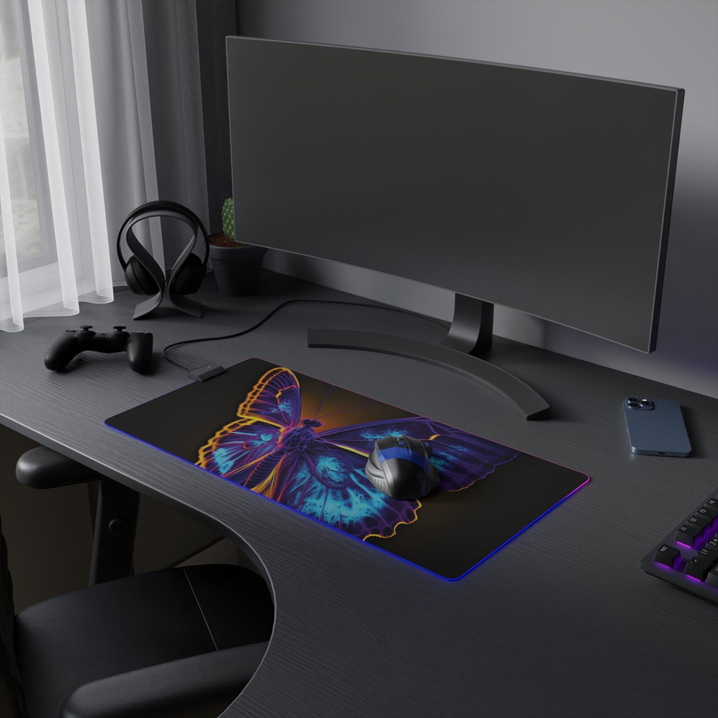 LED Gaming Mouse Pad Thermal Butterfly 4