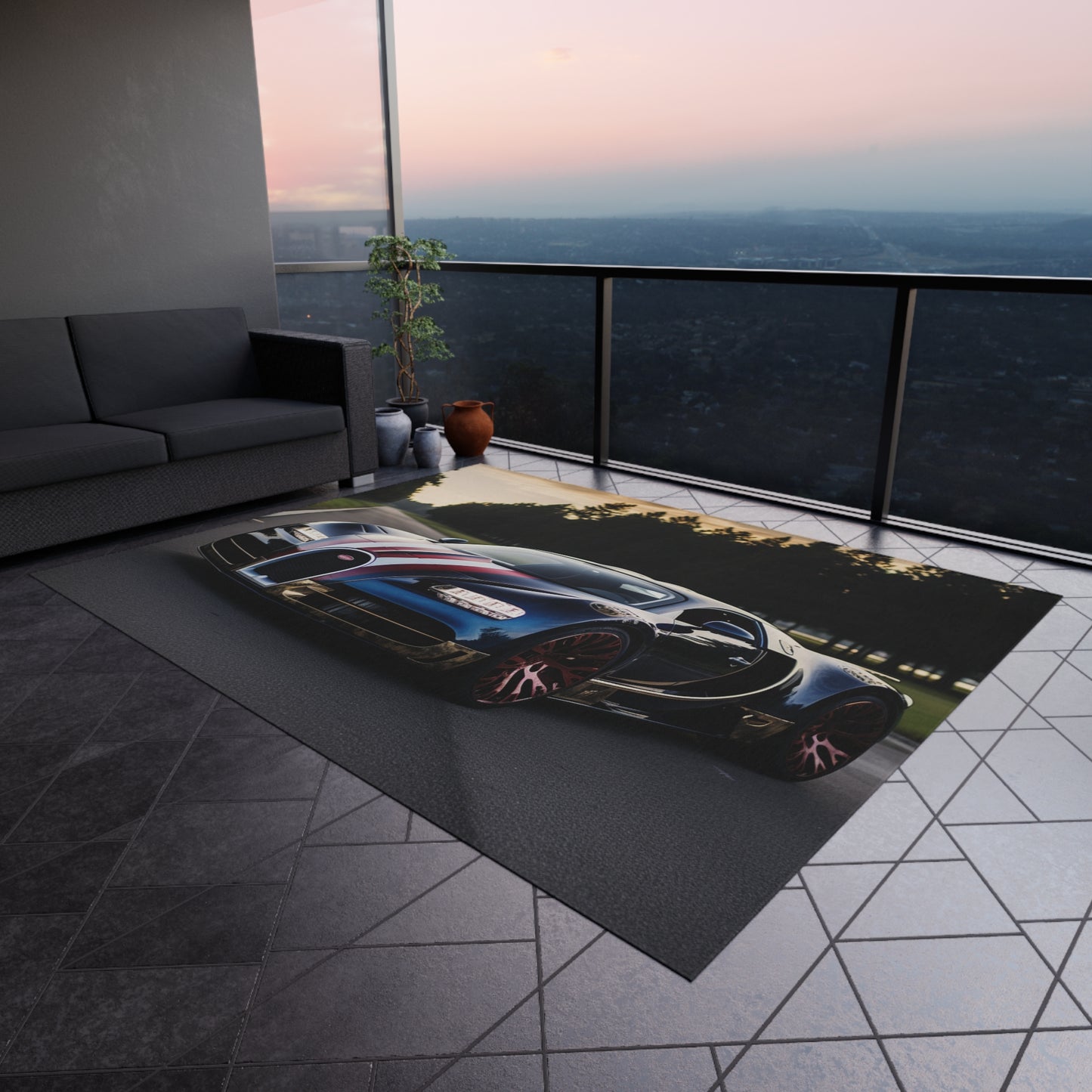 Outdoor Rug  Bugatti Flag American 1