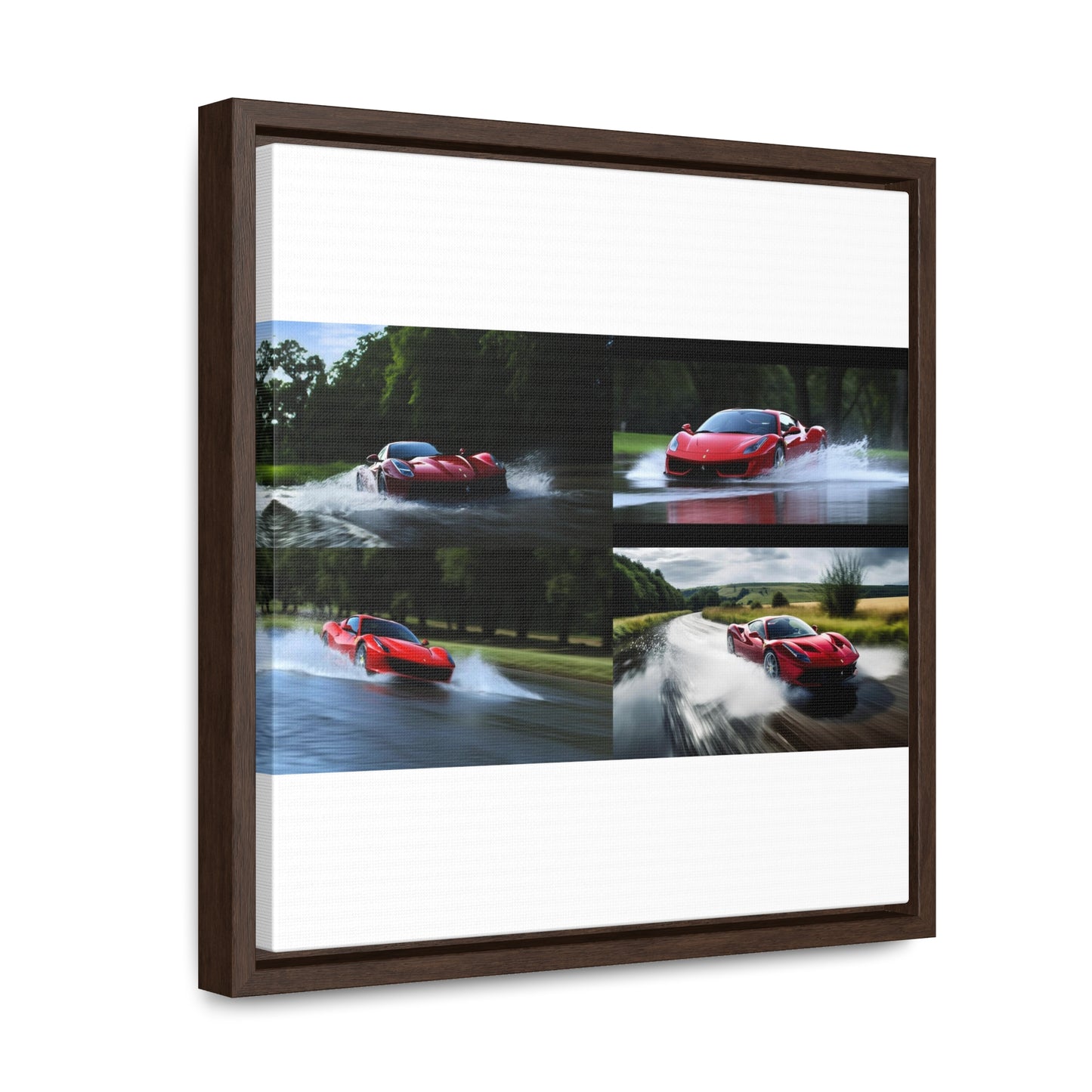 Gallery Canvas Wraps, Square Frame Water Ferrari Splash 5