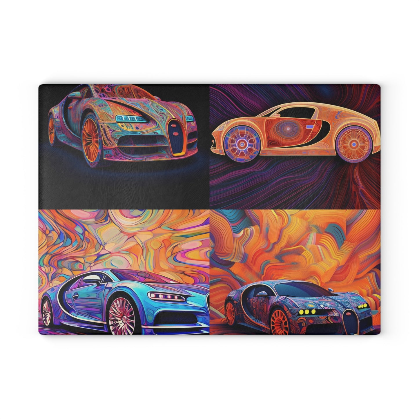 Glass Cutting Board Bugatti Abstract Concept 5