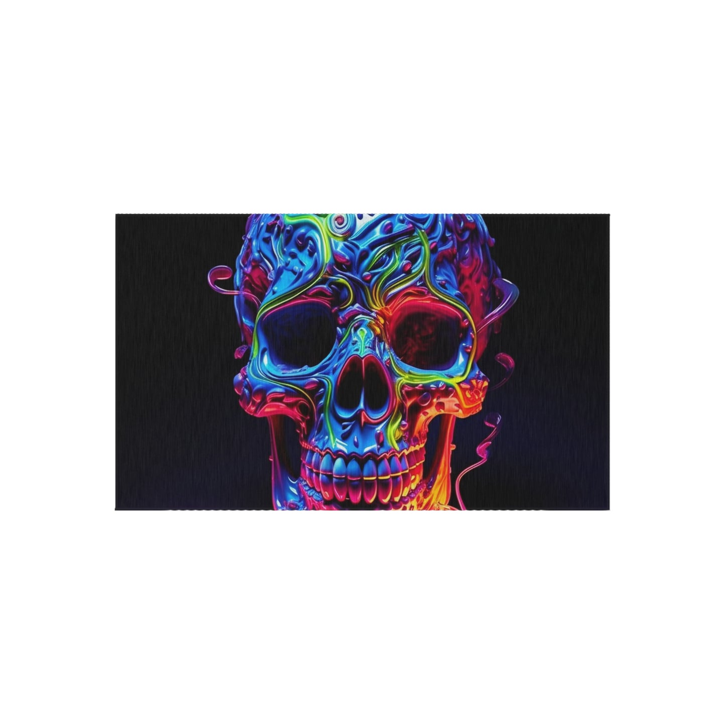 Outdoor Rug  Macro Skull Color 3