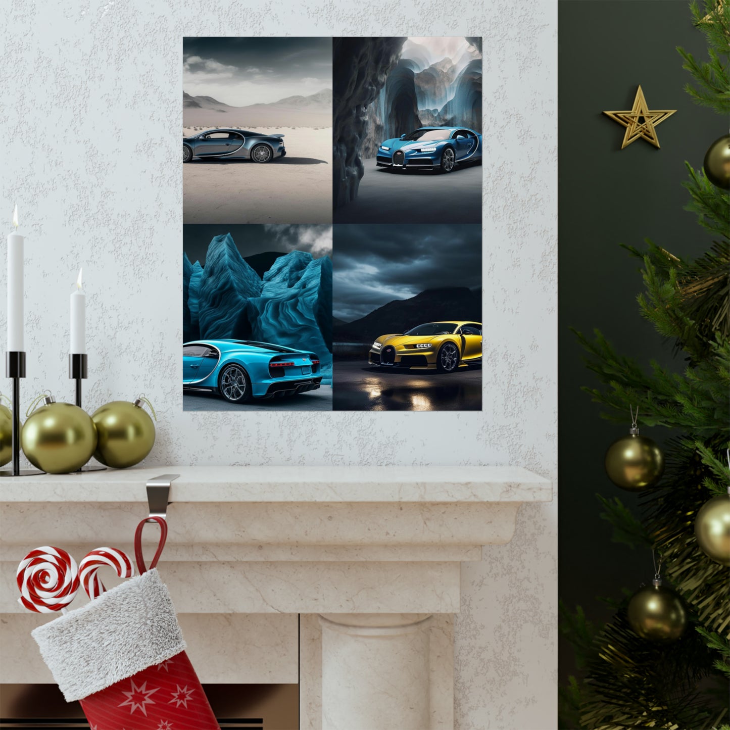 Premium Matte Vertical Posters Bugatti Real Look 5