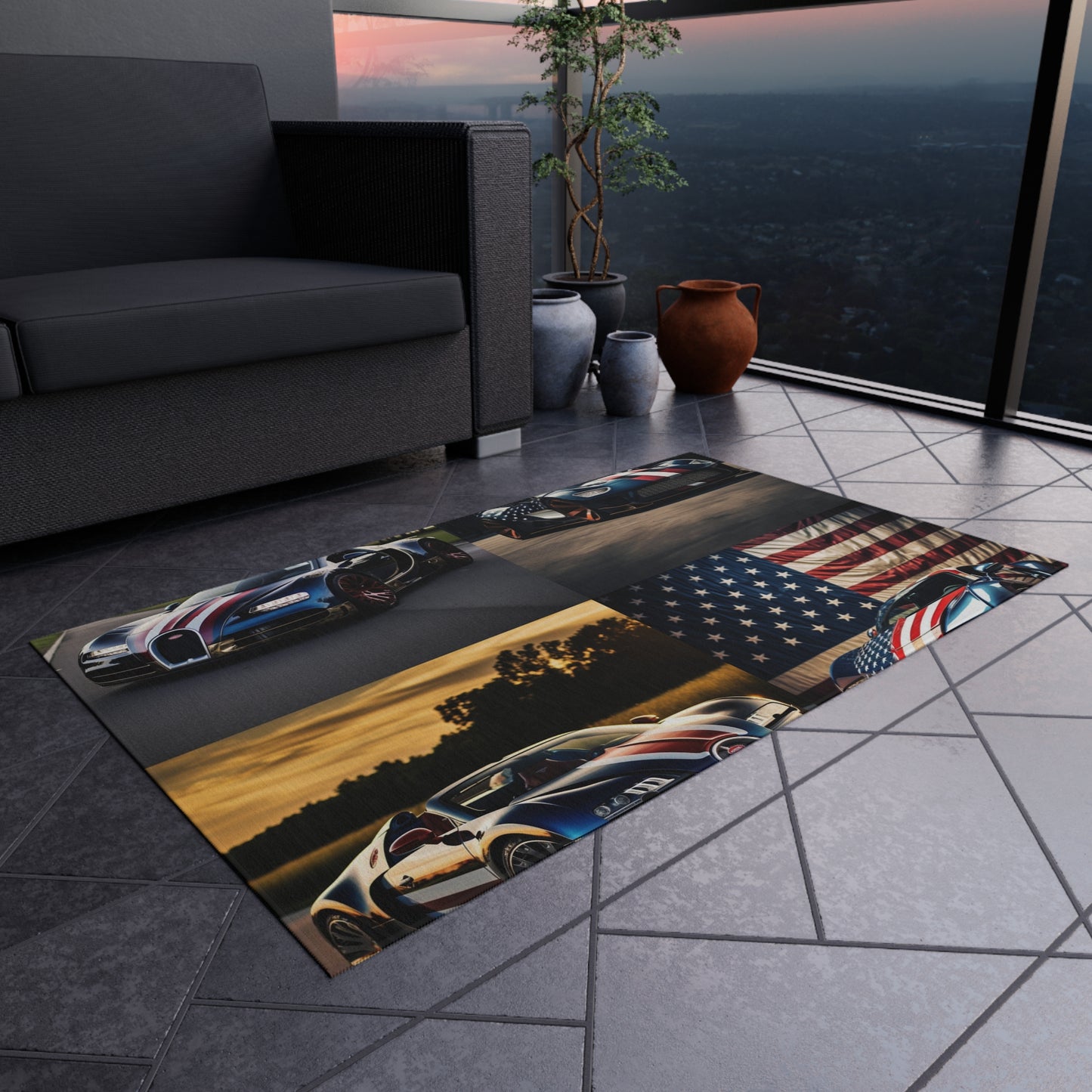 Outdoor Rug  Bugatti Flag American 5