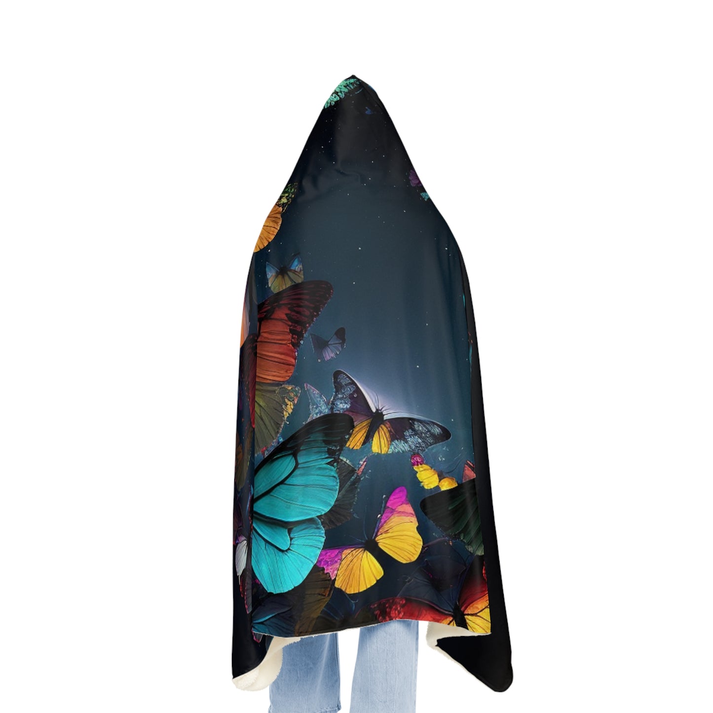 Snuggle Hooded Blanket Moon Butterfly 3