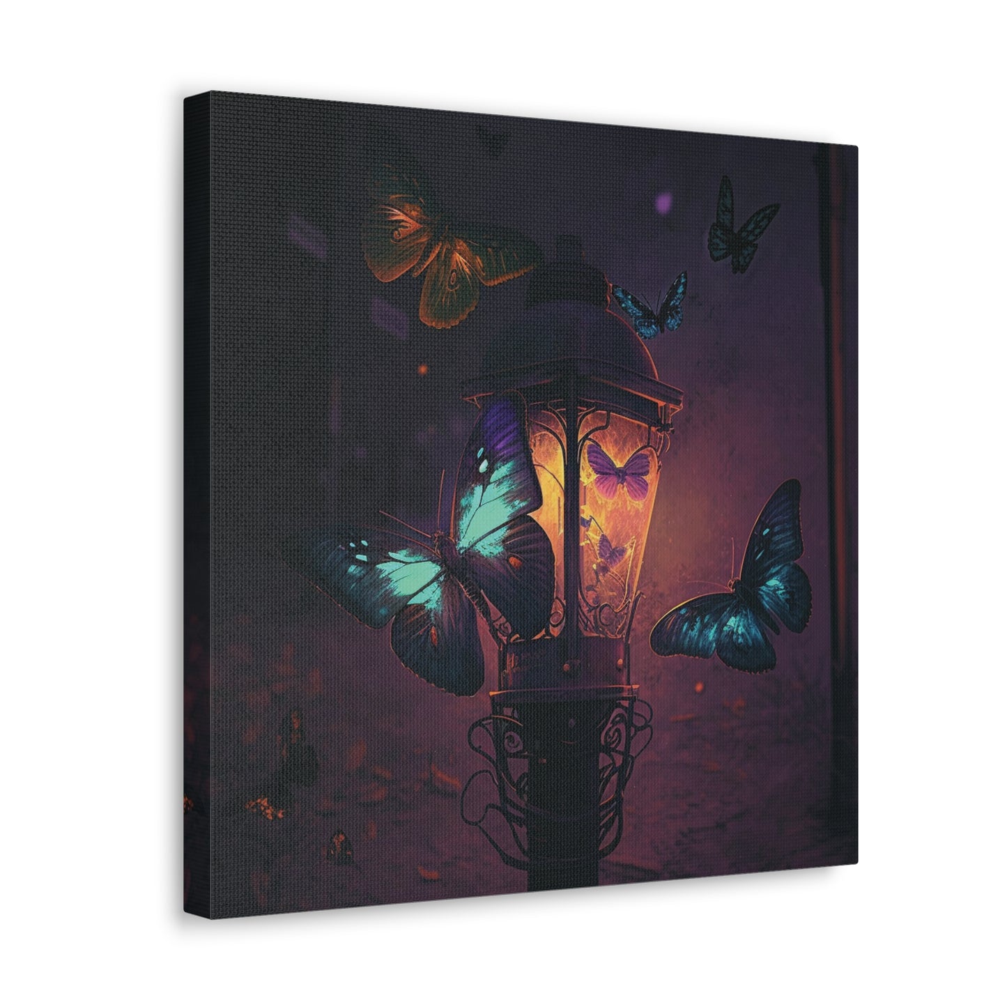 Canvas Gallery Wraps Street Light Butterfly 4