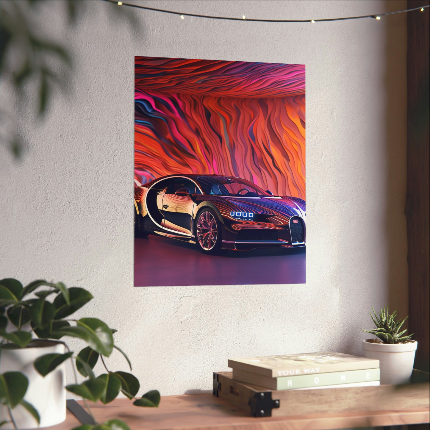 Premium Matte Vertical Posters Bugatti Abstract Flair 4