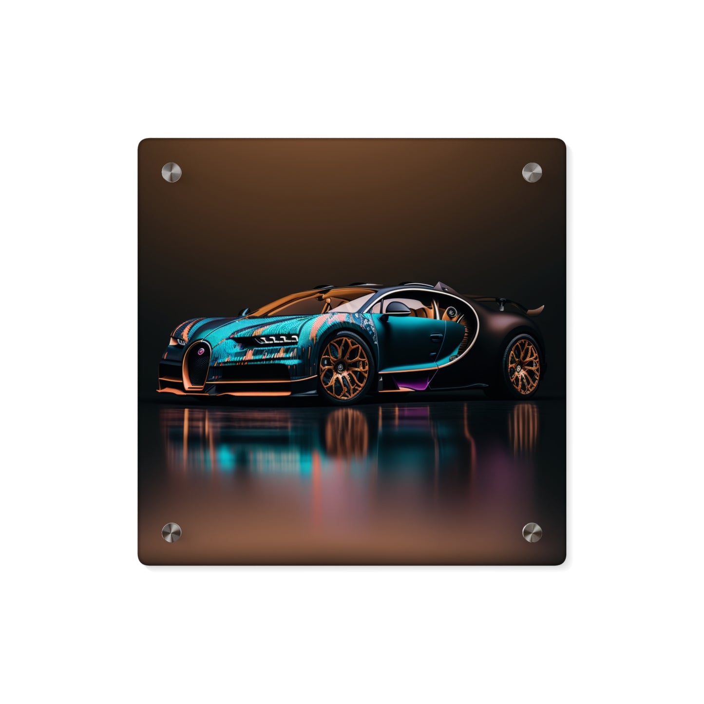 Acrylic Wall Art Panels Bugatti Blue 2