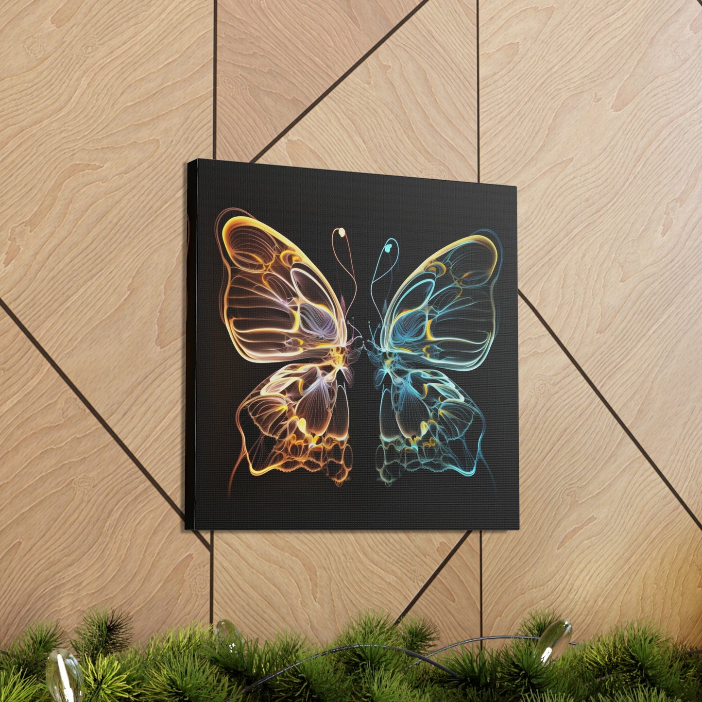 Canvas Gallery Wraps Neon Glo Butterfly 3