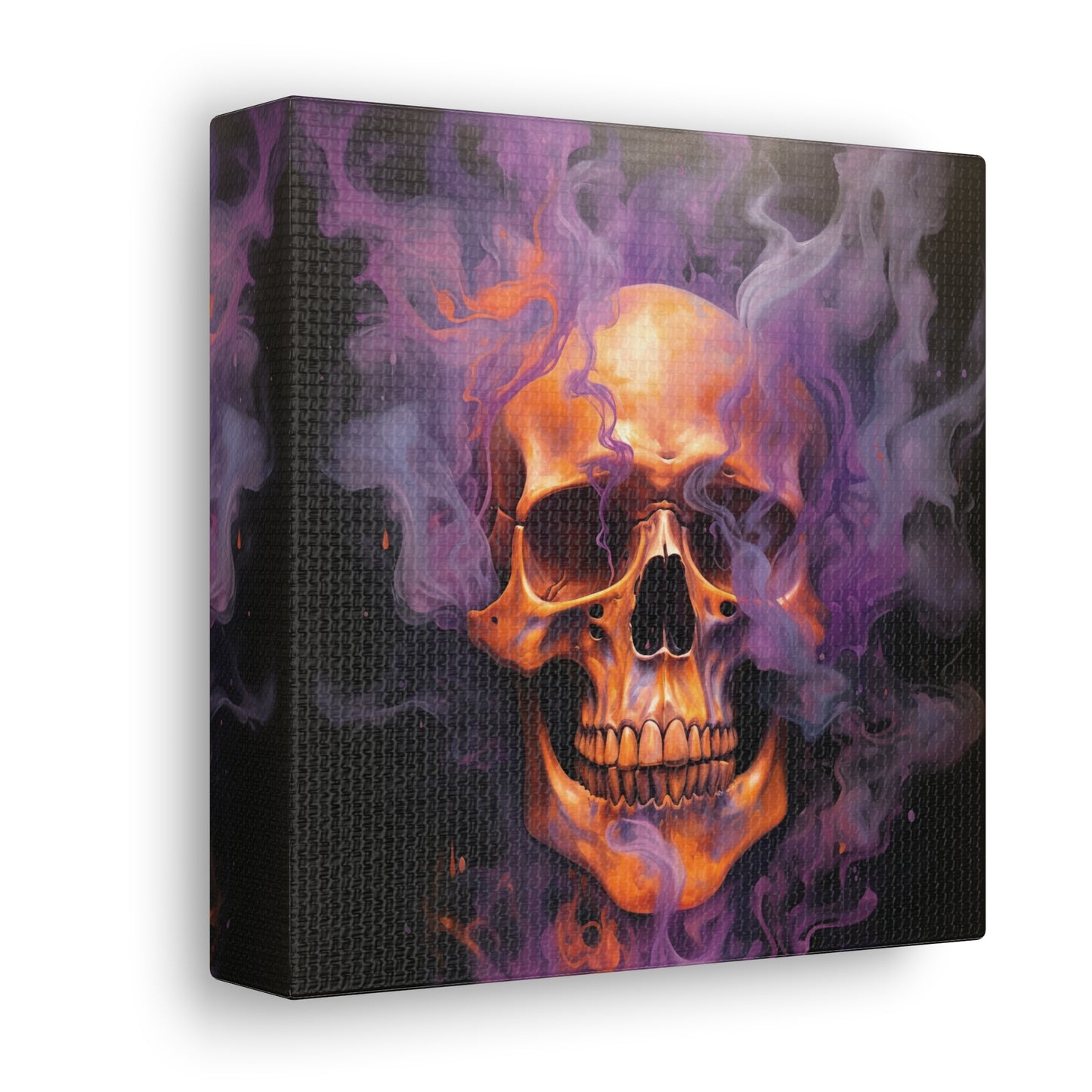 Canvas Gallery Wraps Skull Flames 4