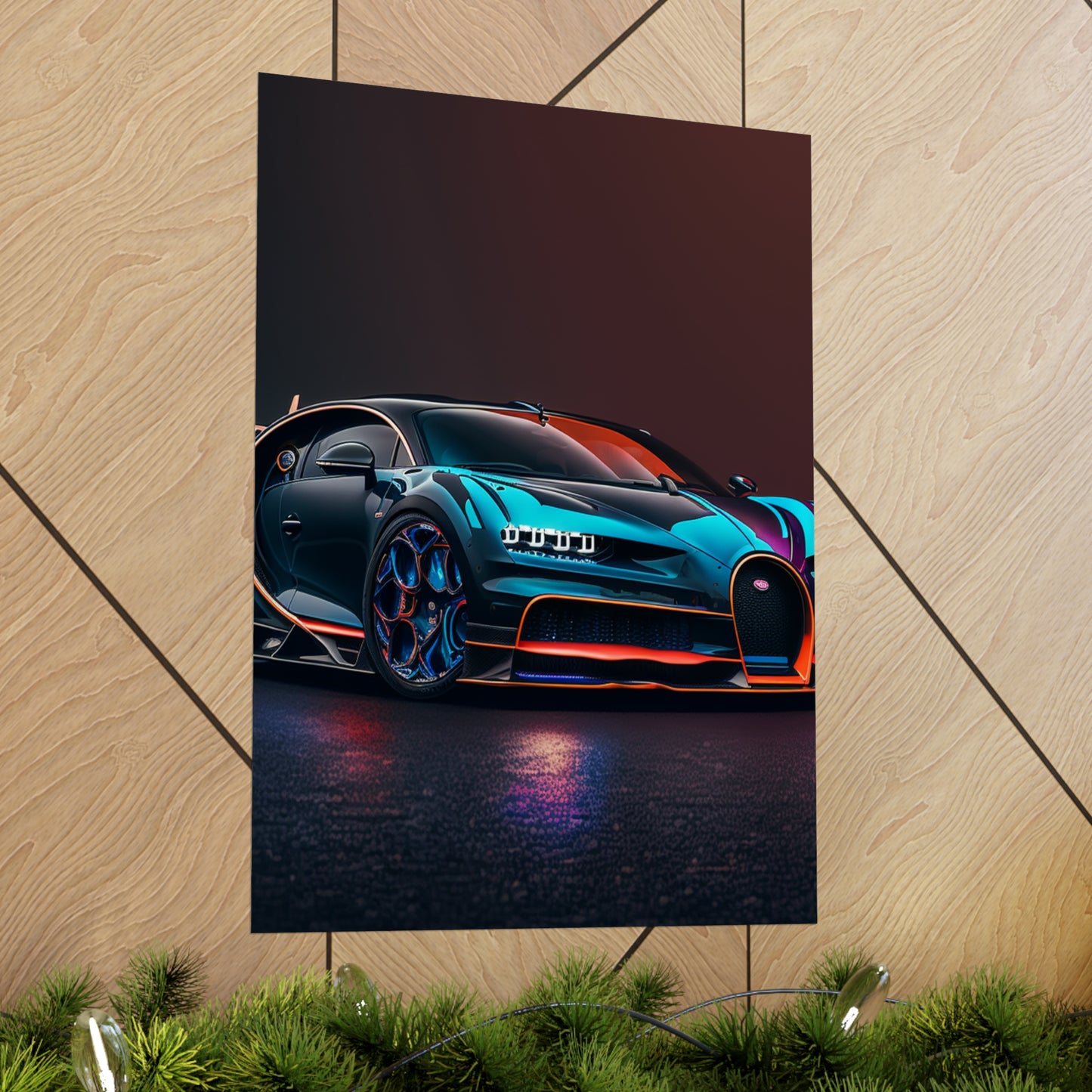 Premium Matte Vertical Posters Bugatti Chiron Super 1