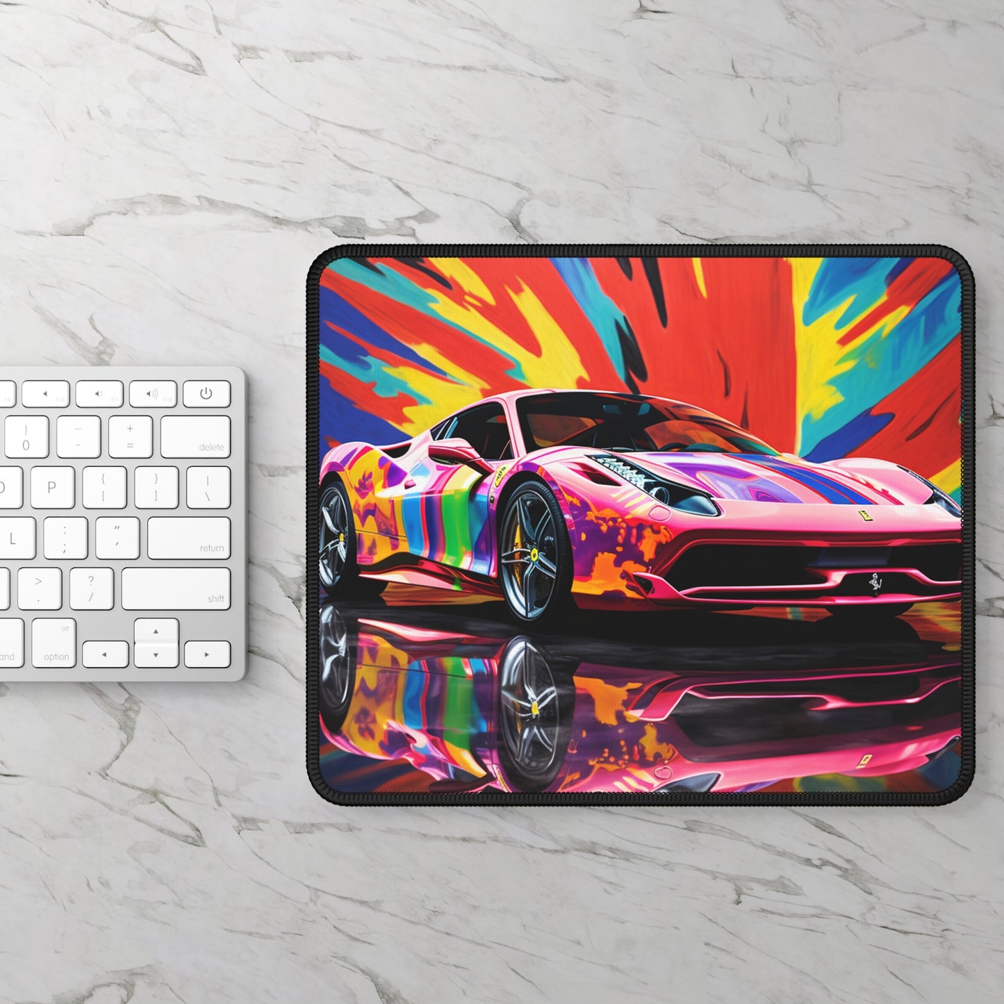 Gaming Mouse Pad  Hyper Colorfull Ferrari 3