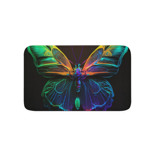 Memory Foam Bath Mat Raw Hyper Color Butterfly 3