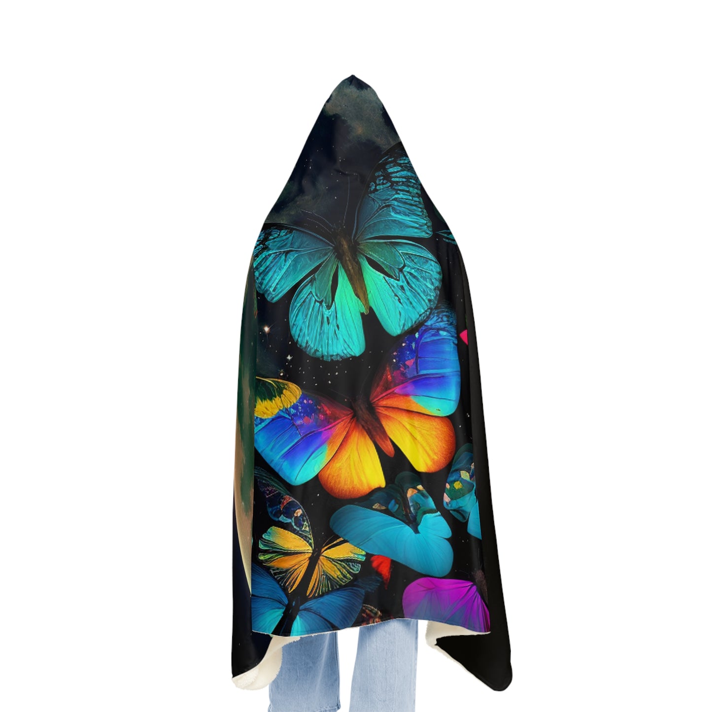 Snuggle Hooded Blanket Moon Butterfly 2