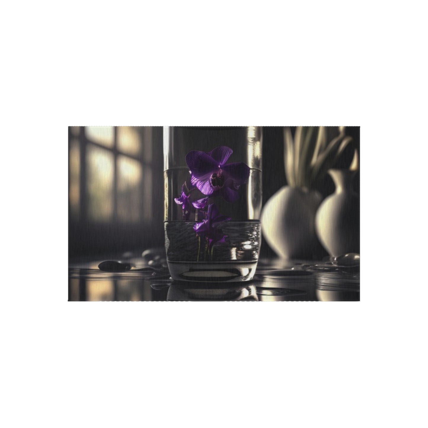 Outdoor Rug  Purple Orchid Glass vase 4