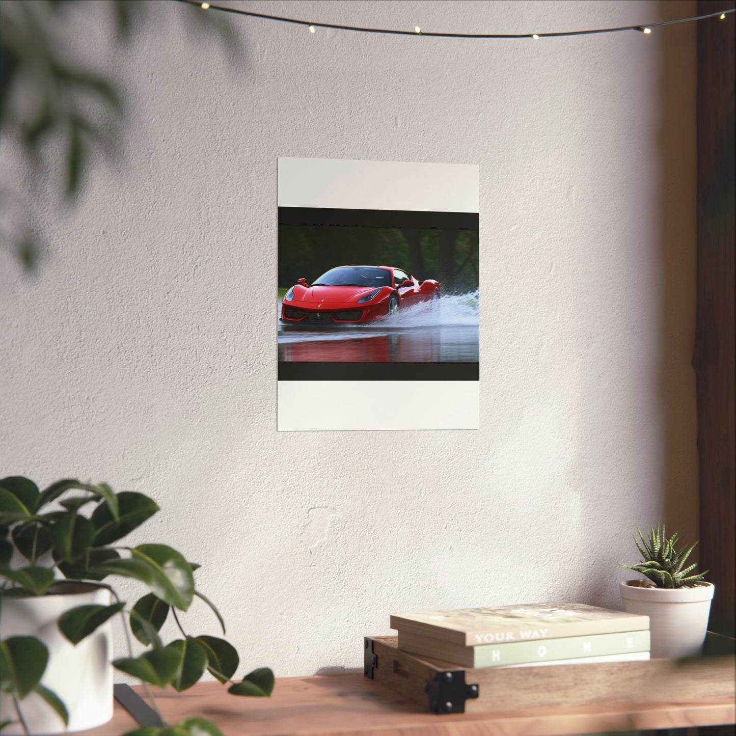 Premium Matte Vertical Posters Water Ferrari Splash 2