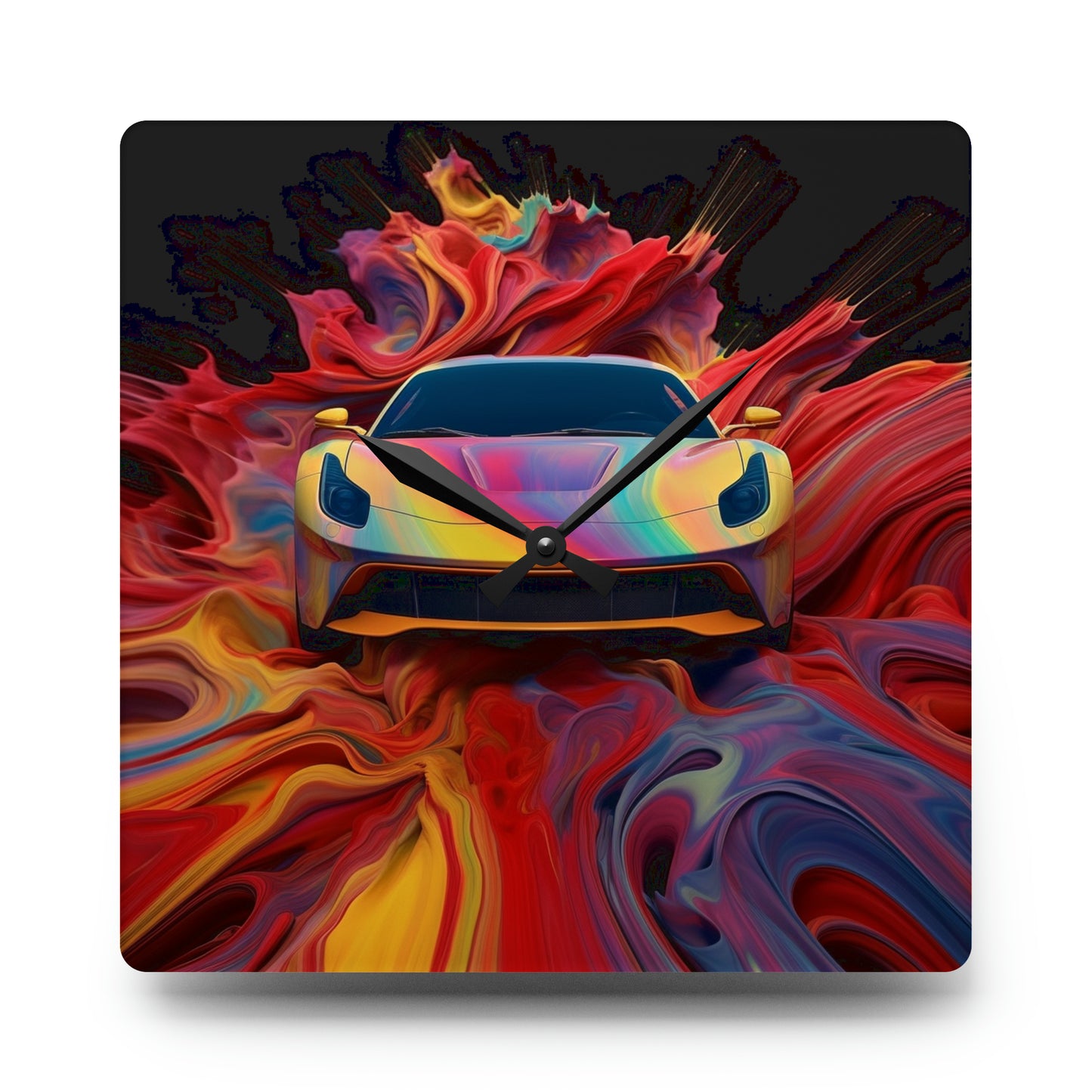 Acrylic Wall Clock Ferrari Water Fusion 1