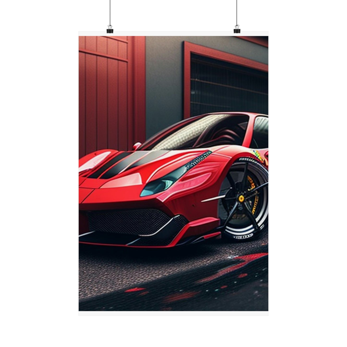 Premium Matte Vertical Posters Ferrari Hyper 1