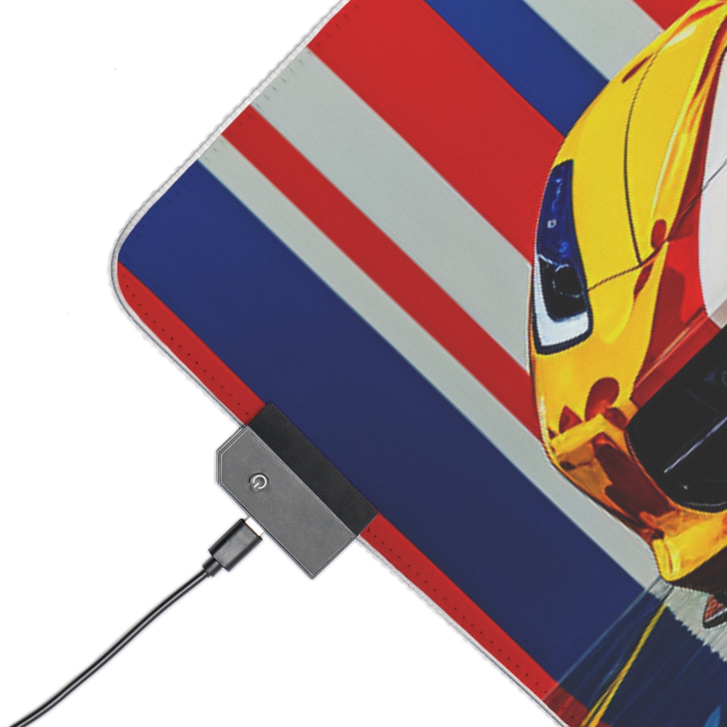 LED Gaming Mouse Pad Macro Flag Ferrari 4