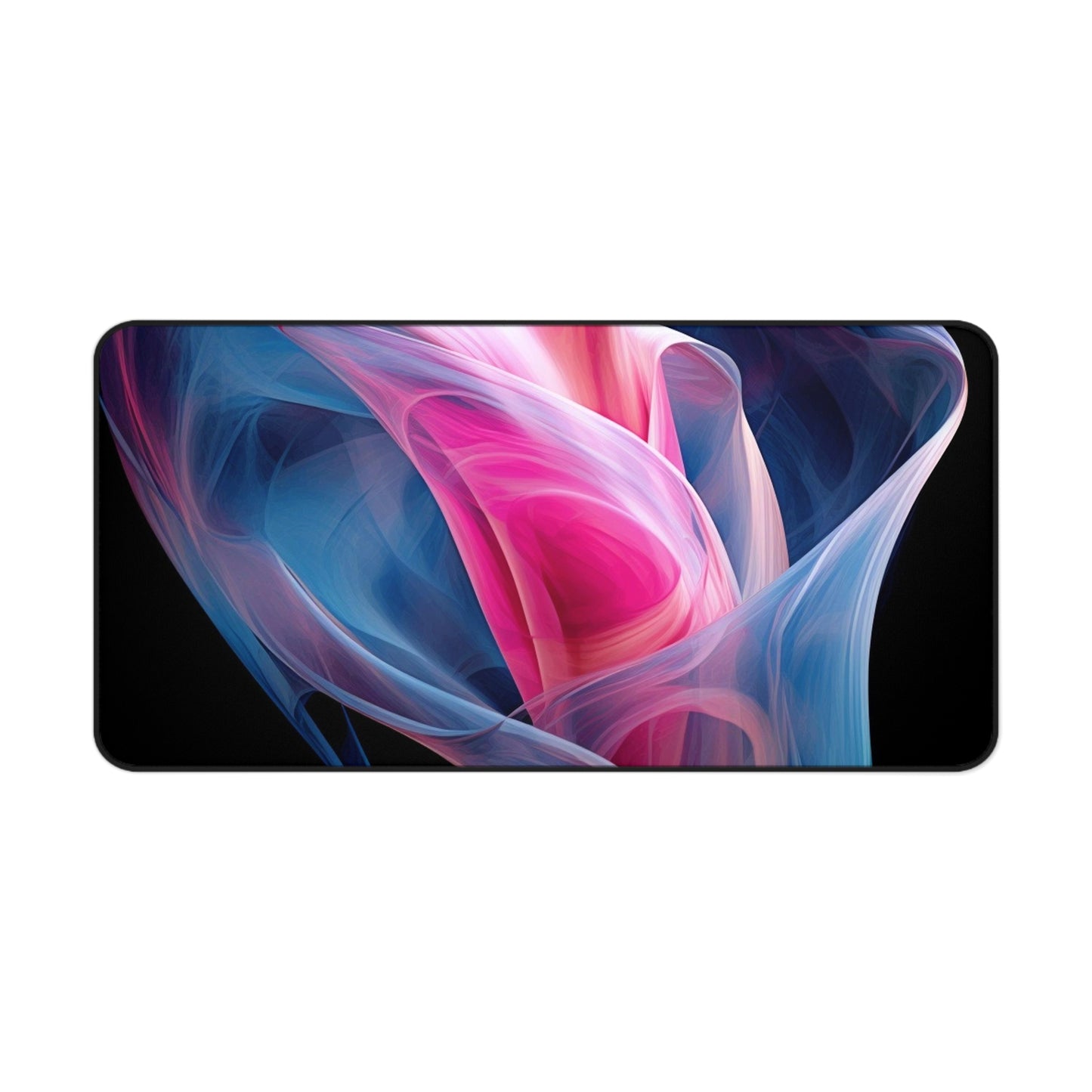 Desk Mat Pink & Blue Tulip Rose 3