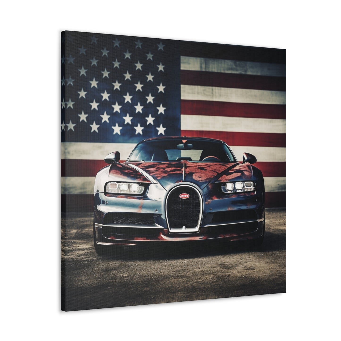 Canvas Gallery Wraps Bugatti Flag 3