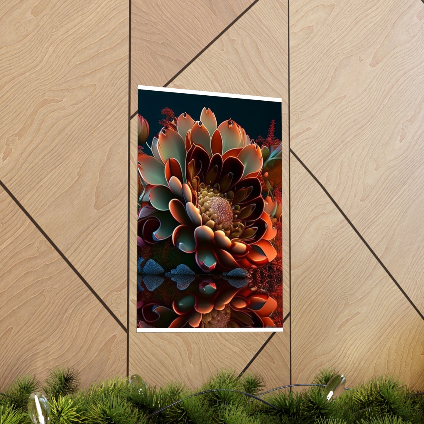 Premium Matte Vertical Posters Flower Arangment 4