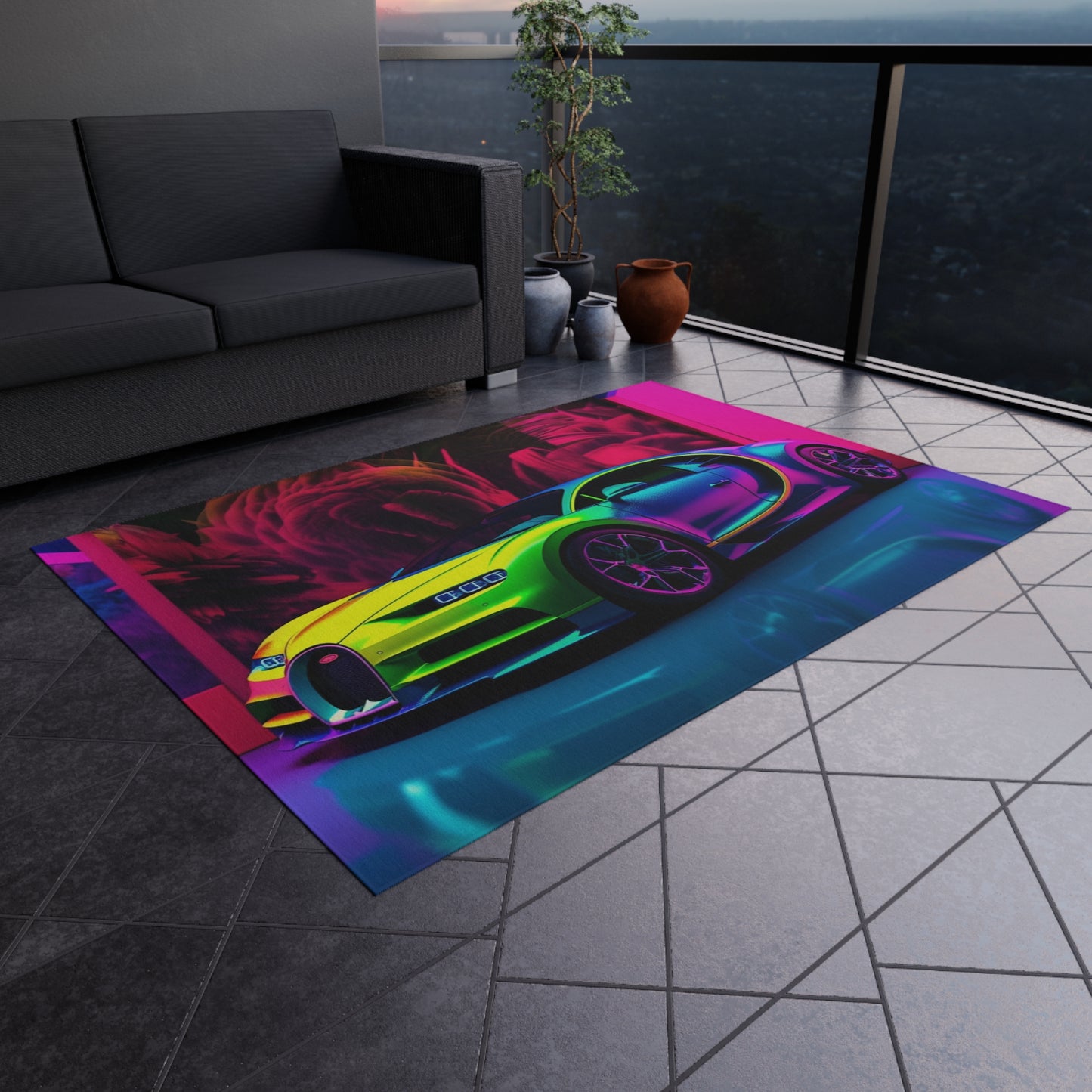 Outdoor Rug  Florescent Bugatti Flair 1